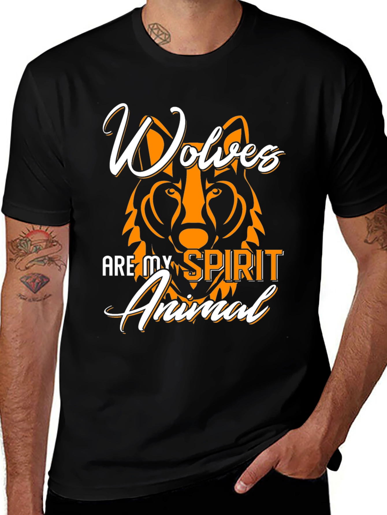 Variant 26 of Wolves Are My Spirit Animal Graphic T-Shirt