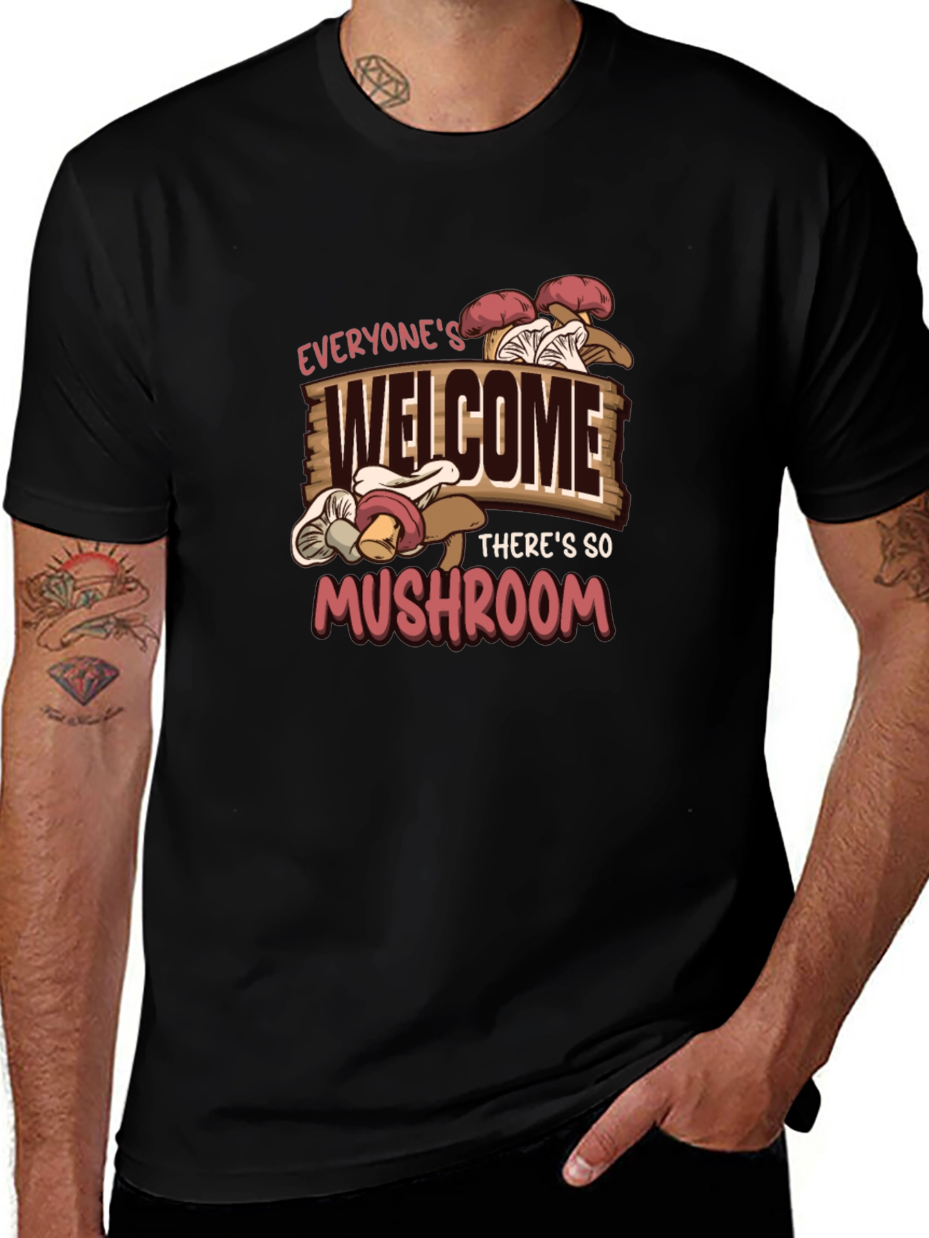 Variant 6 of Everyone's Welcome Mushroom Graphic Tee
