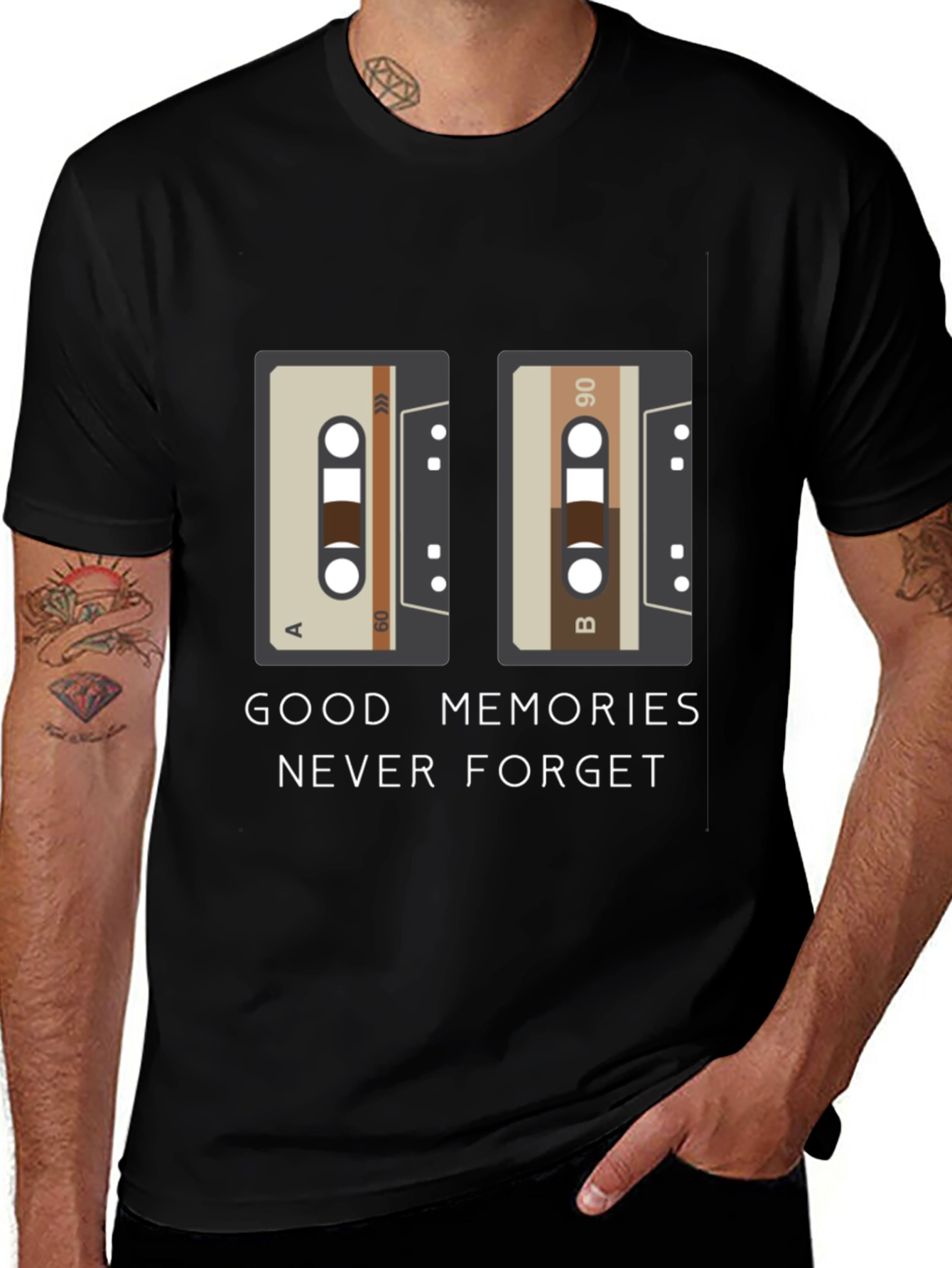 Variant 22 of Good Memories Never Forget Cassette Tape T-Shirt