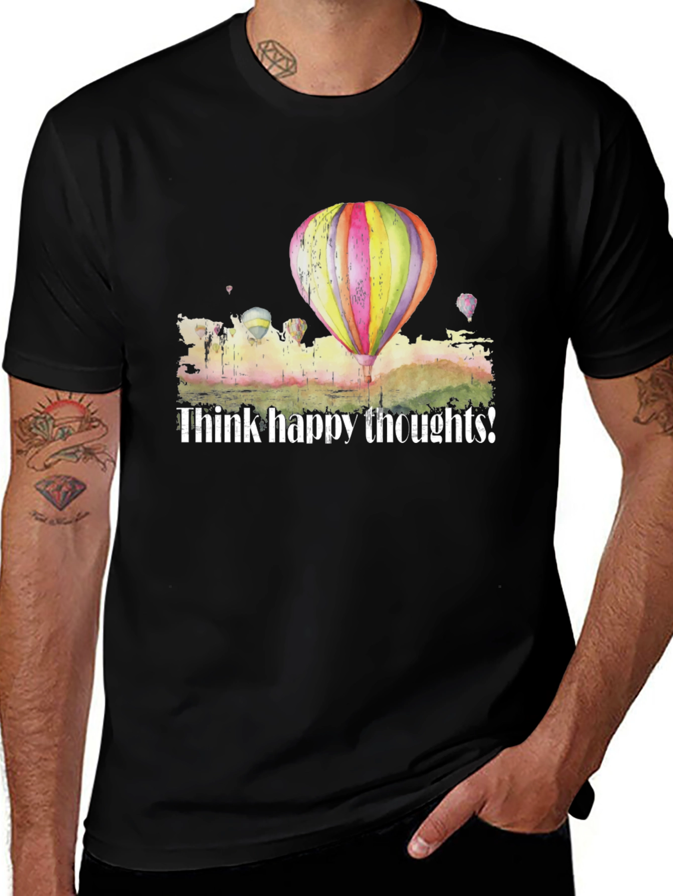 Variant 24 of Think Happy Thoughts Balloon Graphic Tee