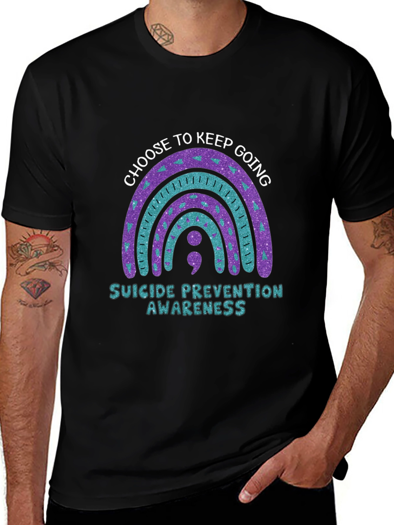 Variant 5 of Suicide Prevention Awareness T-Shirt