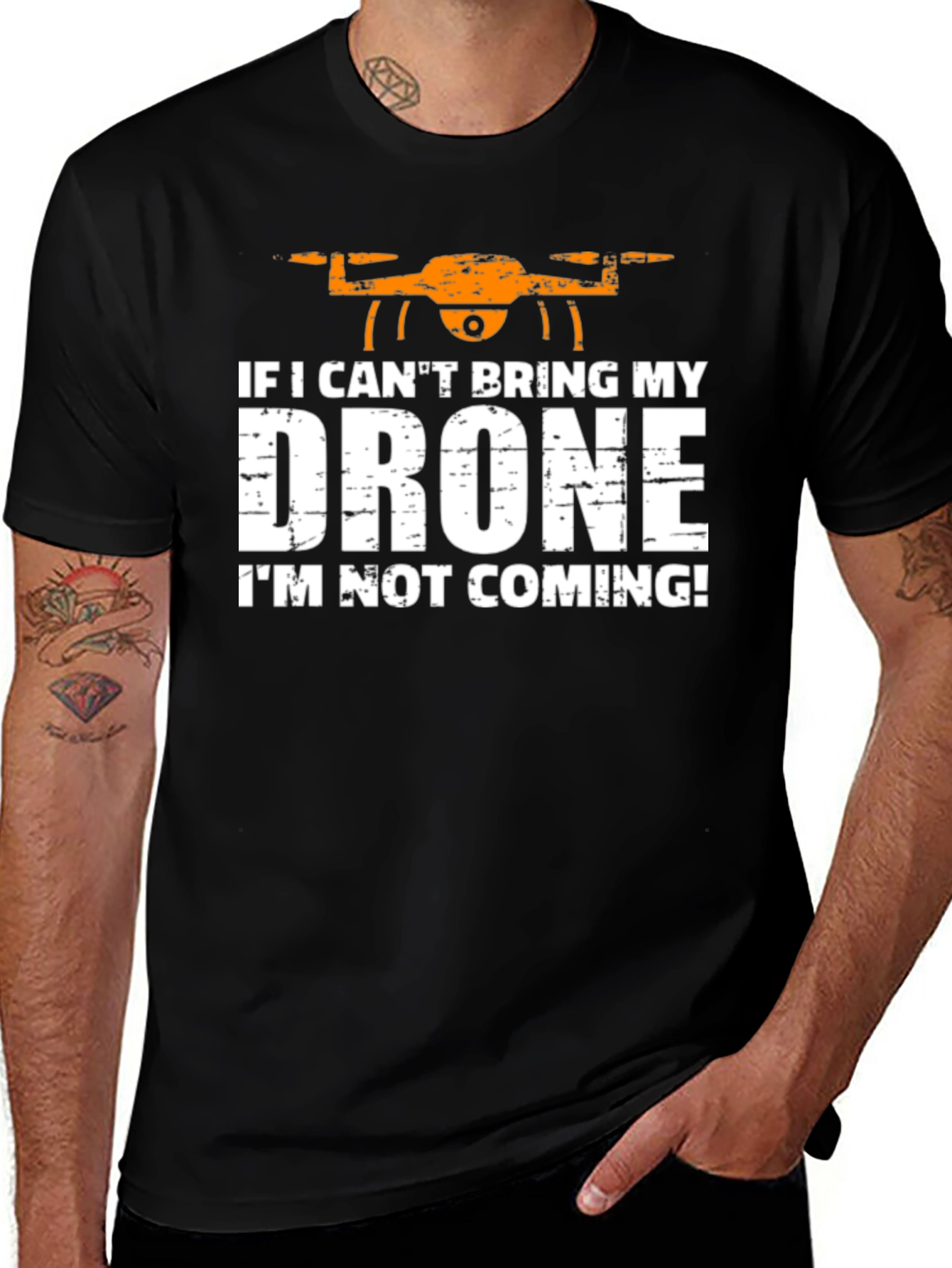 Variant 21 of If I Can't Bring My Drone T-Shirt