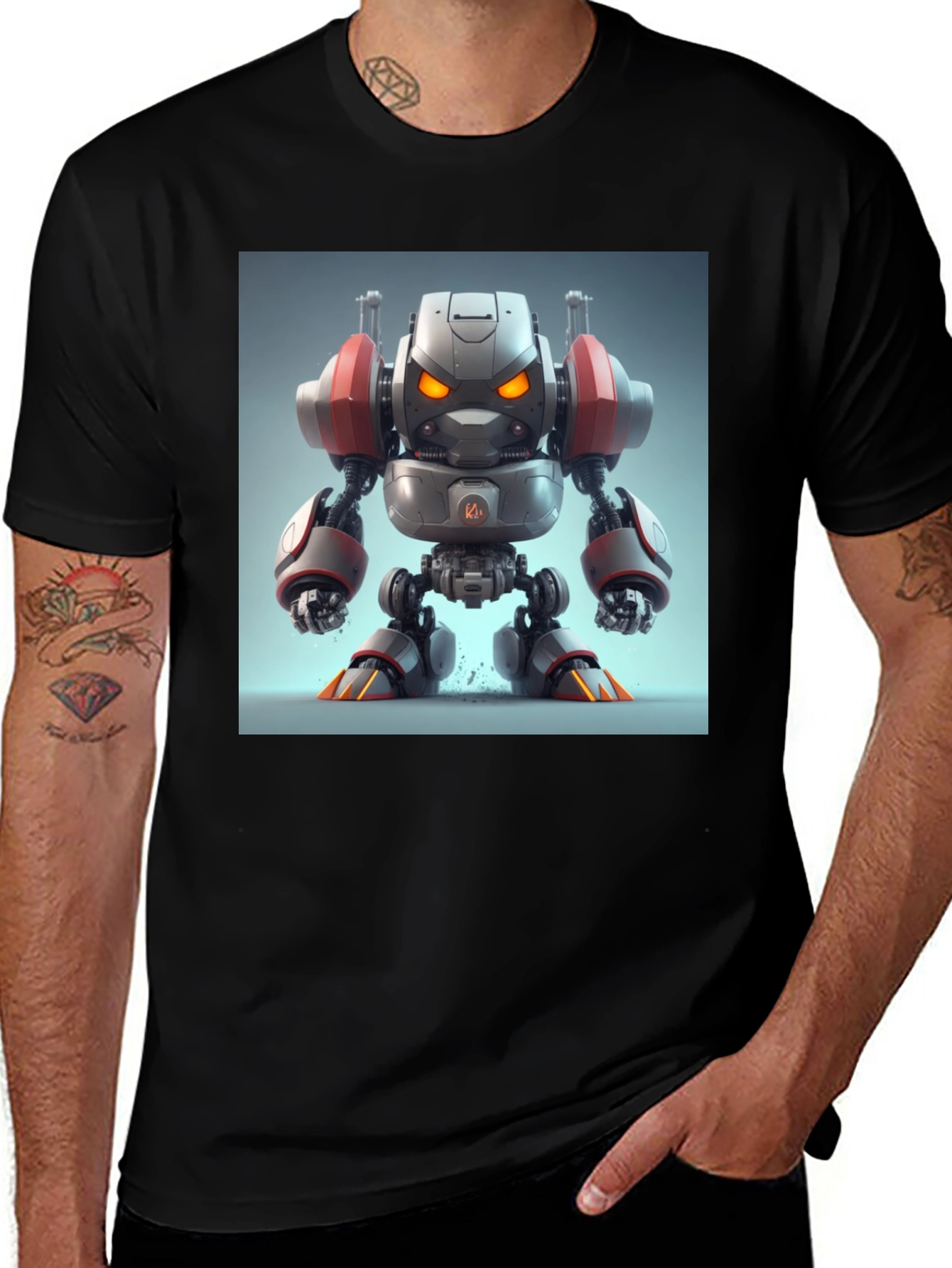 Robot Graphic Tee - Cool Sci-Fi Robot T-Shirt