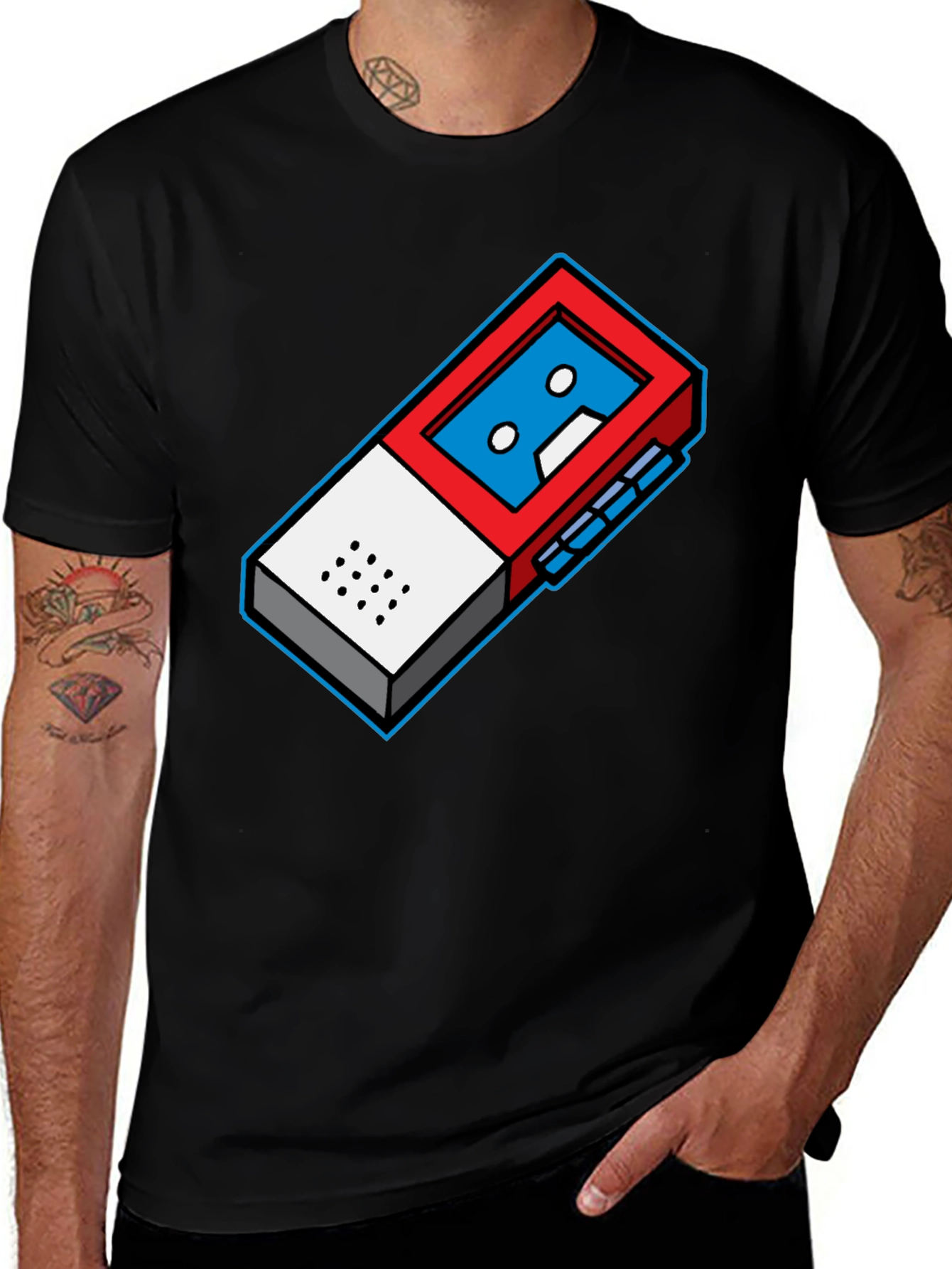 Variant 23 of Retro Cassette Player Graphic T-Shirt