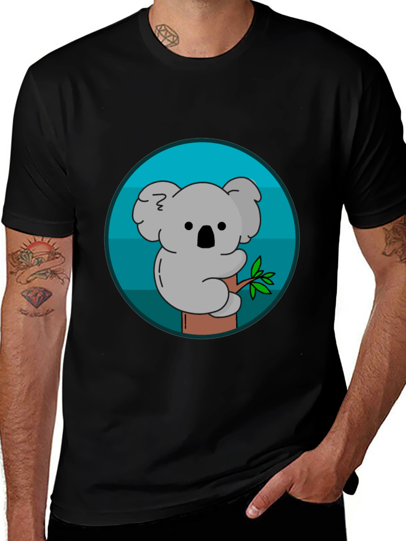 Variant 9 of Koala Bear Graphic T-Shirt - Cute Cartoon Animal Tee