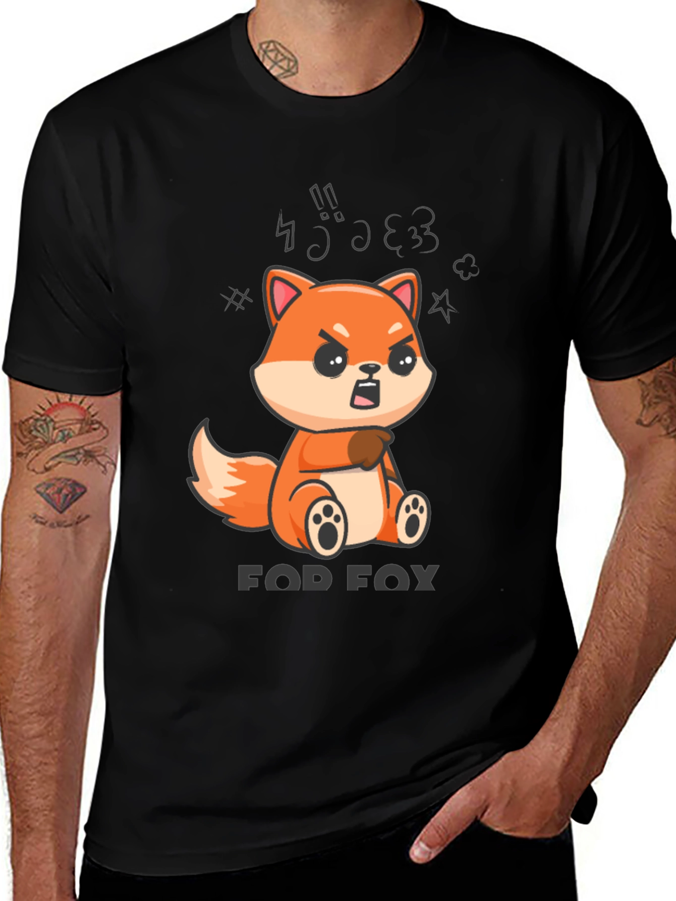 Variant 7 of FOD FOX T-Shirt - Angry Fox Cartoon Tee