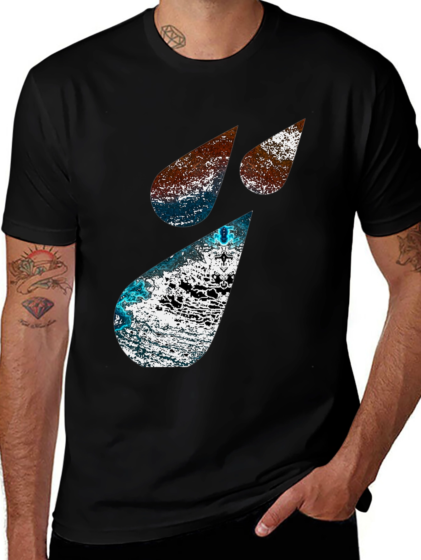 Variant 6 of Abstract Graphic Black T-Shirt