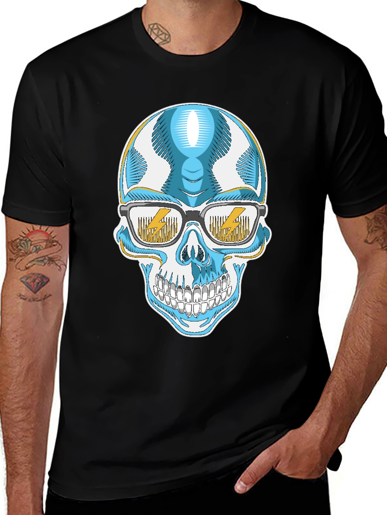 Variant 11 of Cool Skull T-Shirt with Glasses