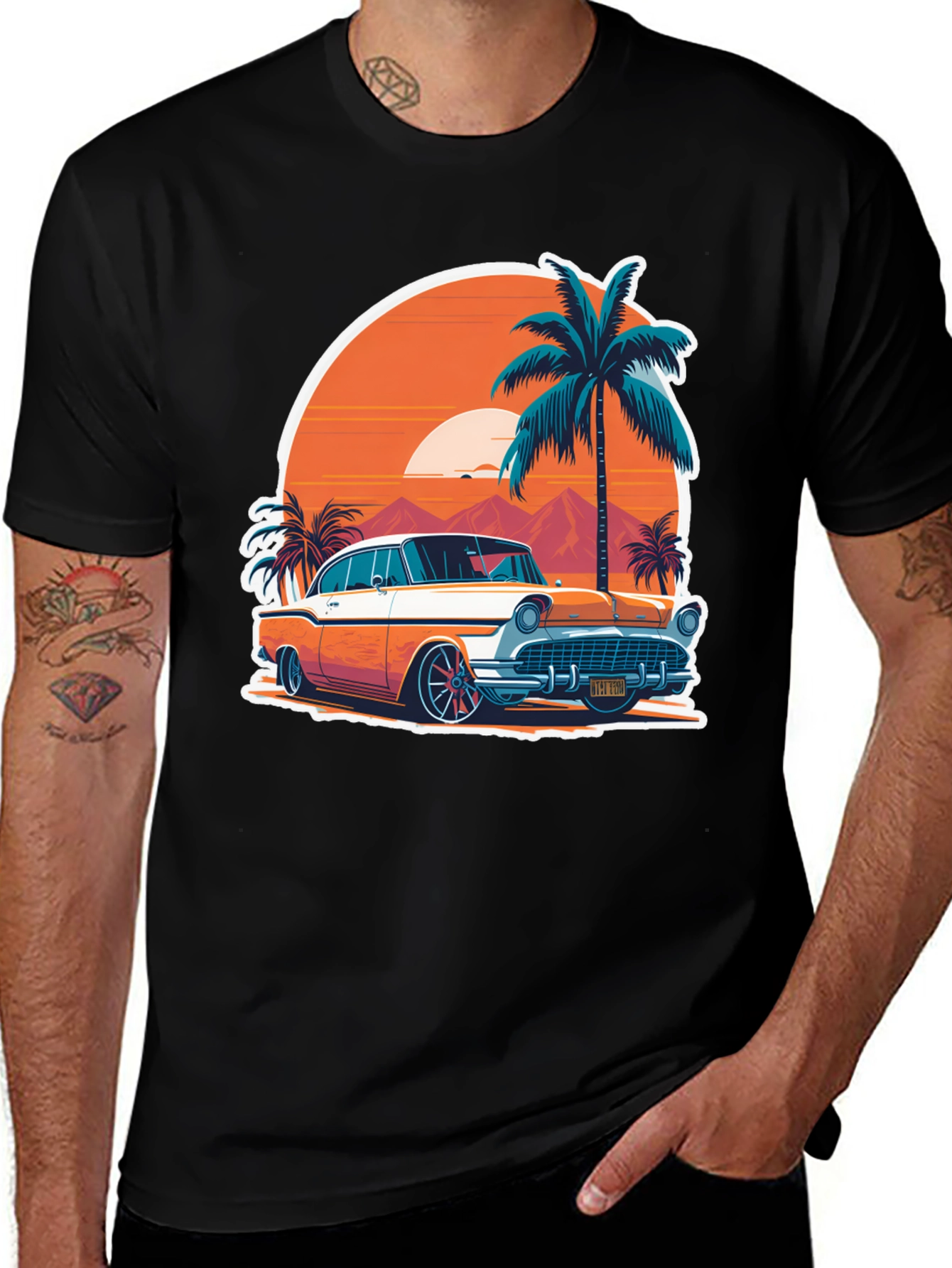 Variant 11 of Classic Car Graphic Tee - Retro Style
