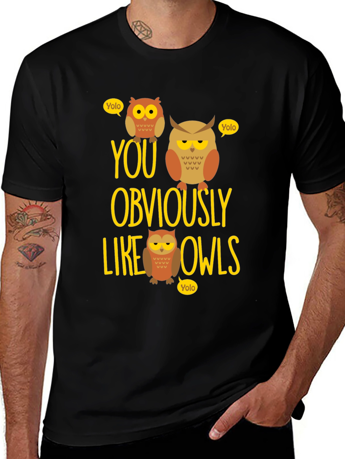 Variant 28 of You Obviously Like Owls Graphic Tee