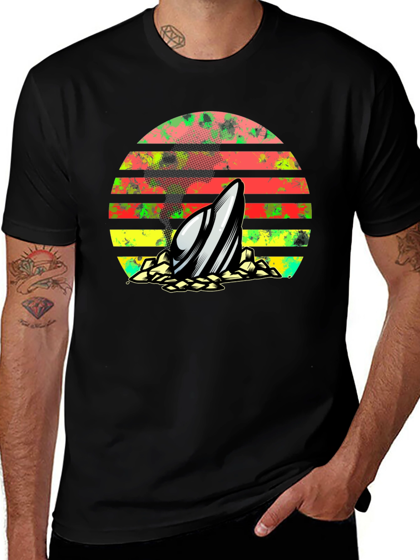 Variant 15 of Retro Surfboard T-Shirt