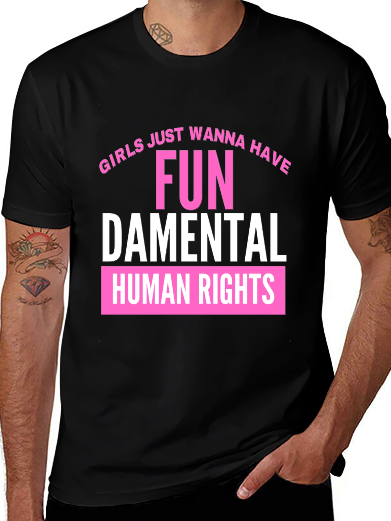 Variant 23 of Fun-damental Rights Tee - Empowering Graphic T-Shirt