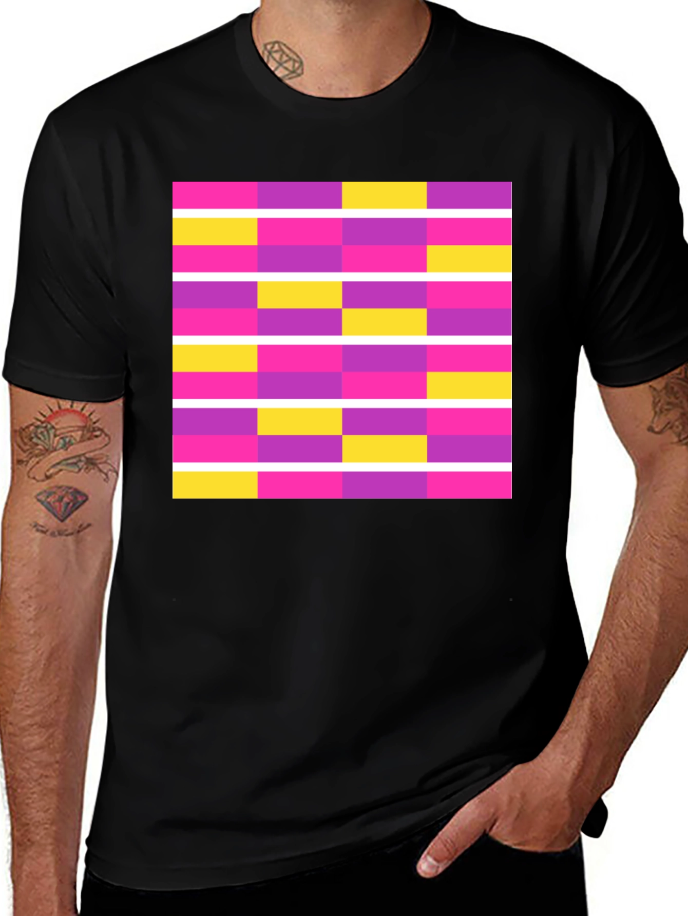 Variant 29 of Abstract Geometric Graphic Tee - Modern Design