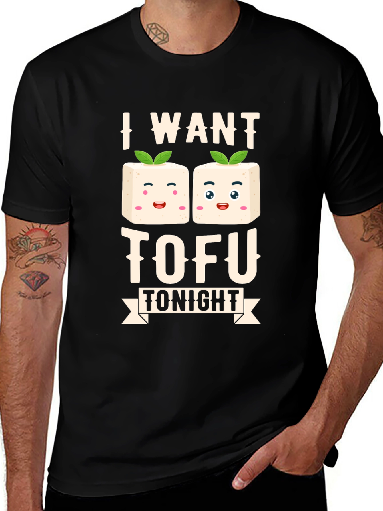 Variant 25 of I Want Tofu Tonight Graphic Tee