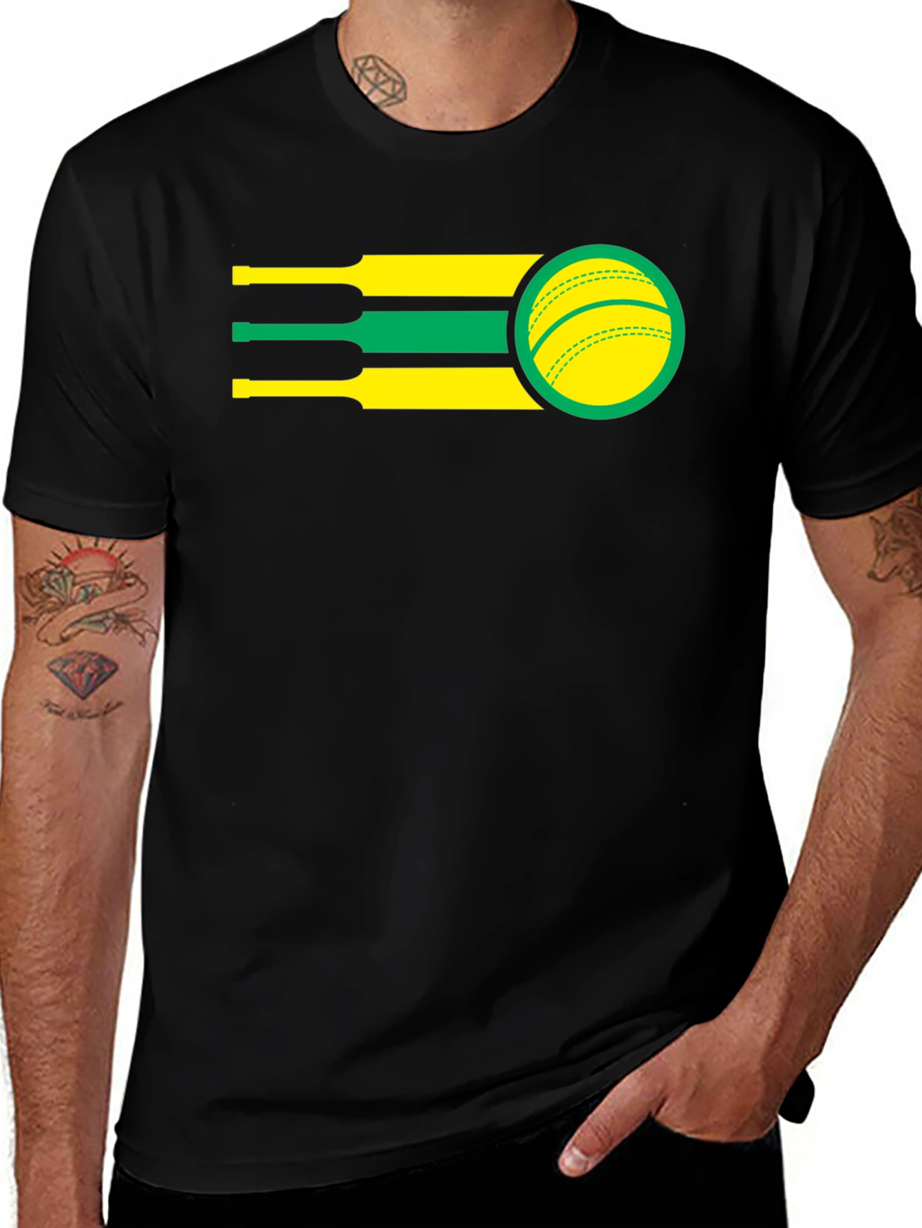 Variant 16 of Cricket Ball Graphic Tee - Stylish Sports T-Shirt