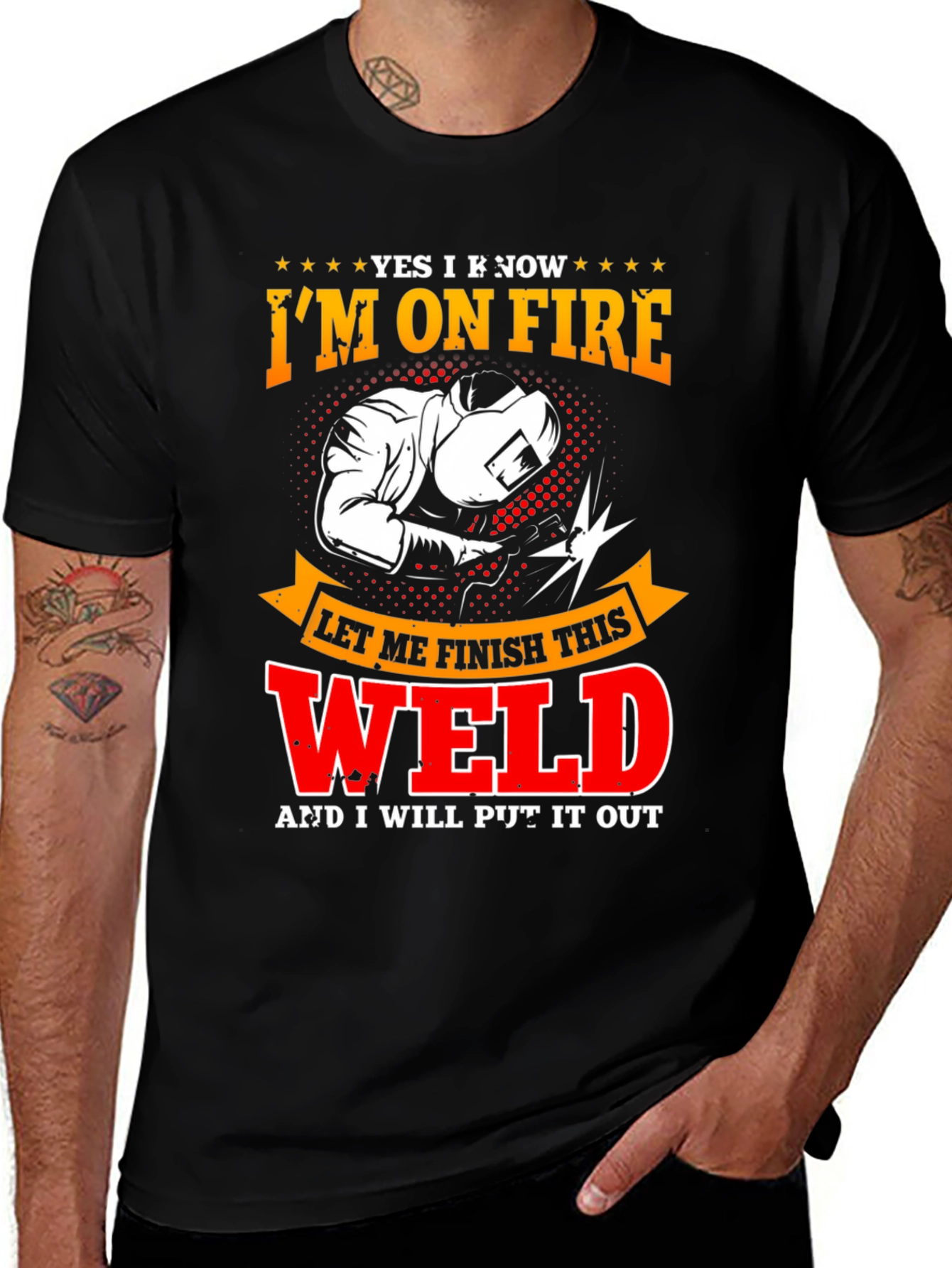 Variant 28 of I'm On Fire Welder T-Shirt