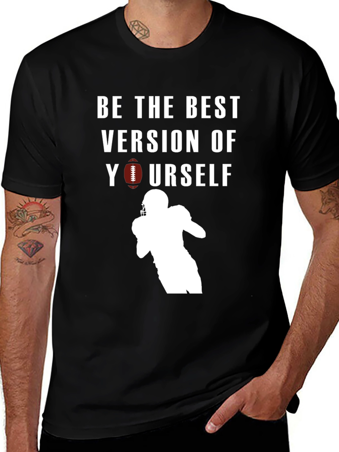 Variant 5 of Be The Best Football T-Shirt