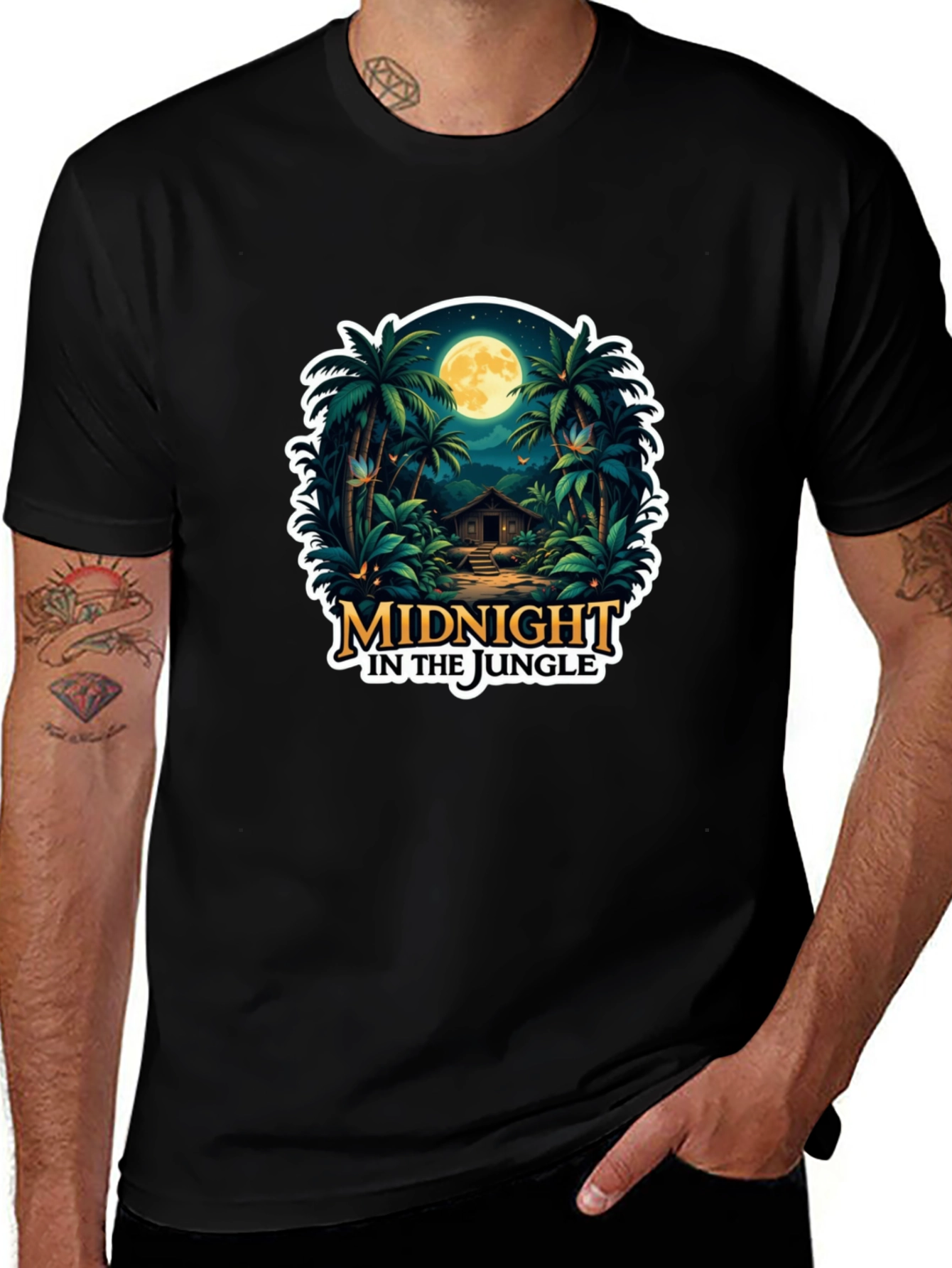 Midnight Jungle Graphic T-Shirt
