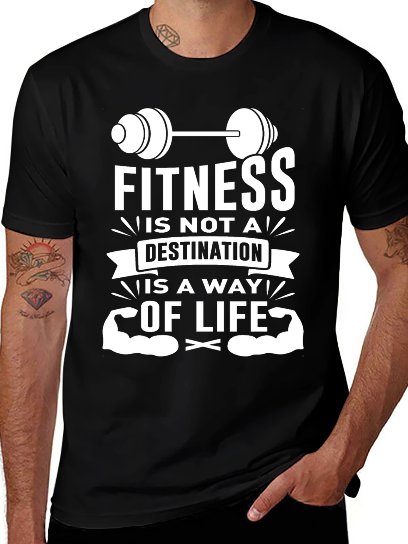Variant 21 of Fitness is a Way of Life Graphic T-Shirt
