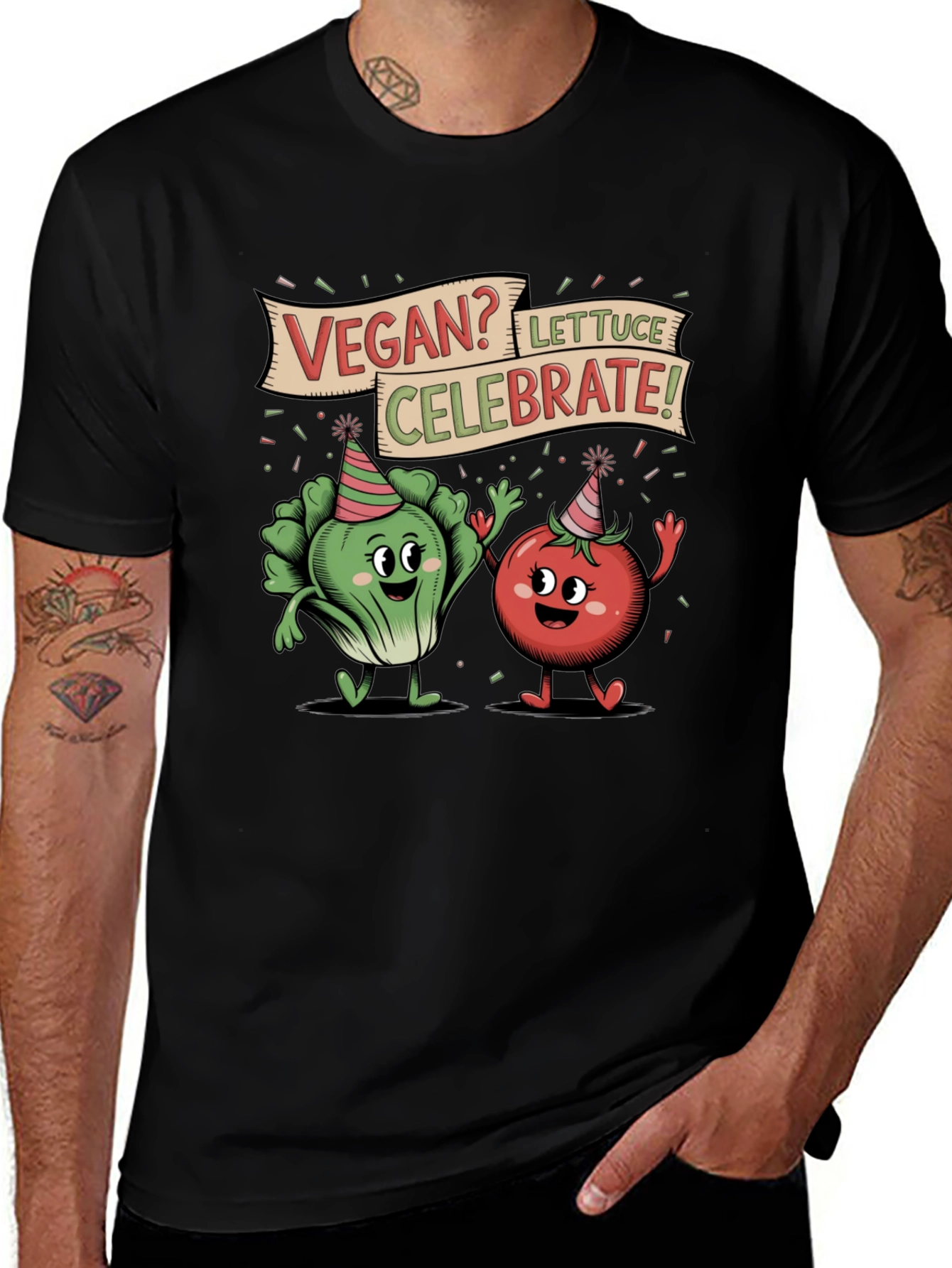Variant 16 of Vegan Lettuce Celebrate T-Shirt