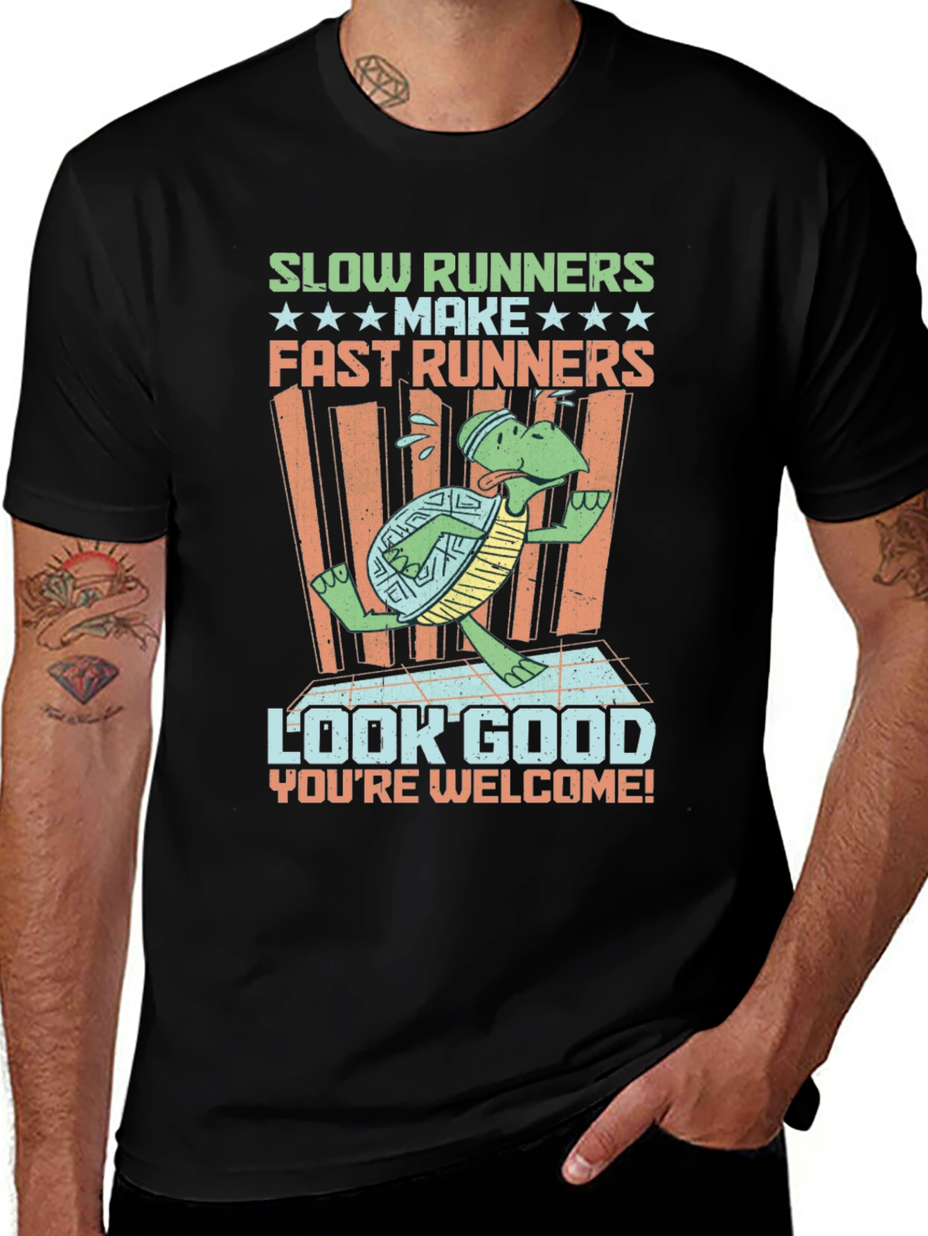 Variant 18 of Funny Running Turtle T-Shirt - Slow Runners Make Fast Runners