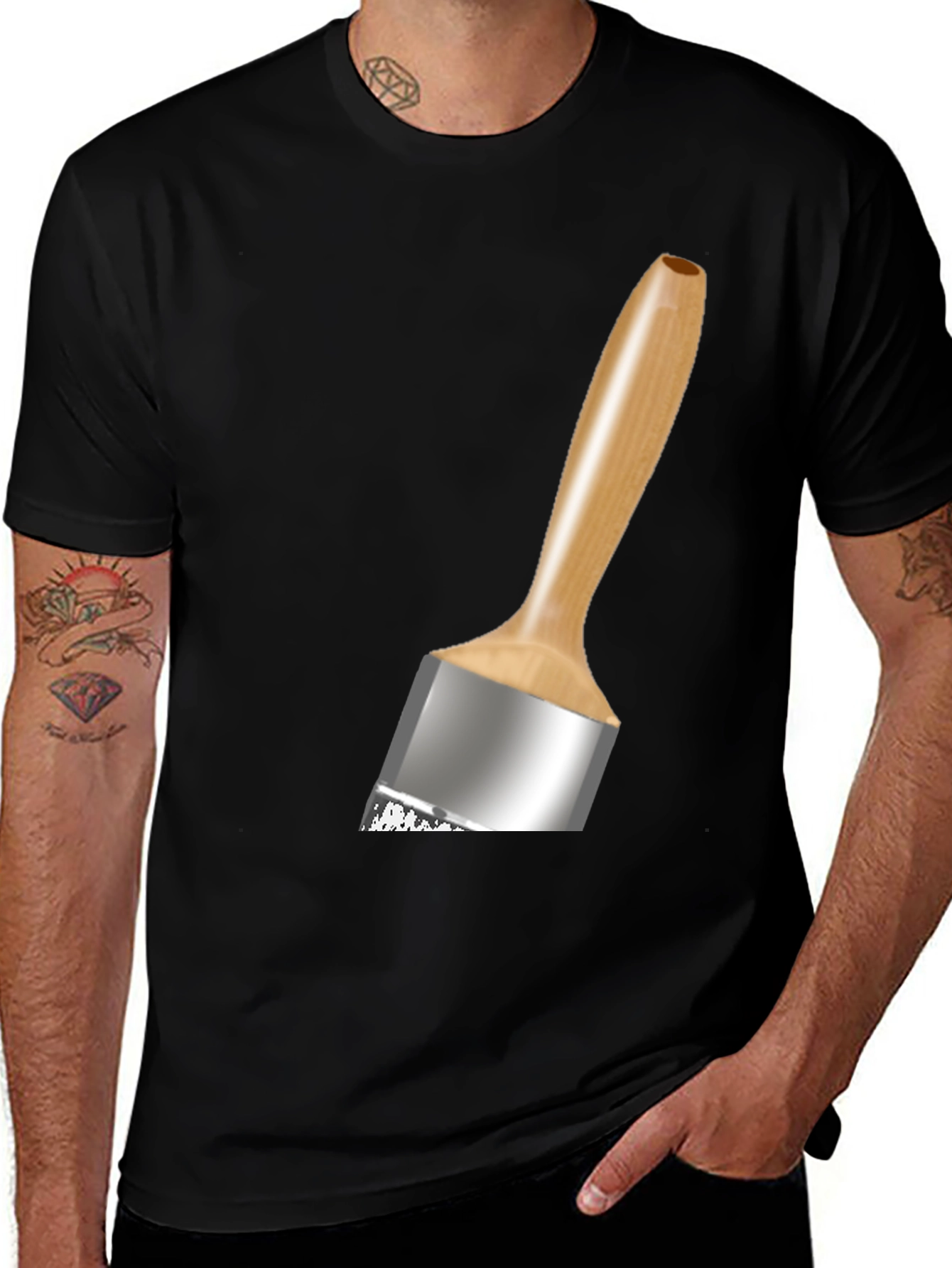 Variant 17 of Painter T-Shirt - Brush Graphic Tee