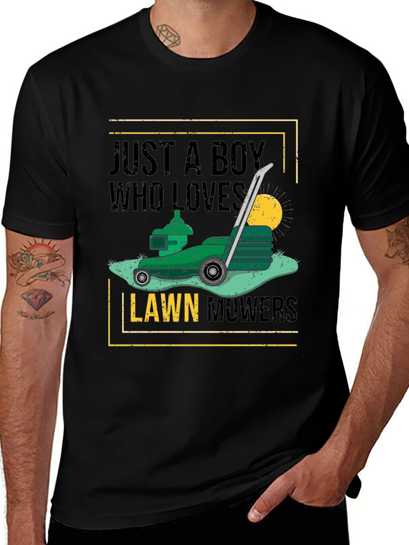 Variant 5 of Boy Who Loves Lawn Mowers T-Shirt