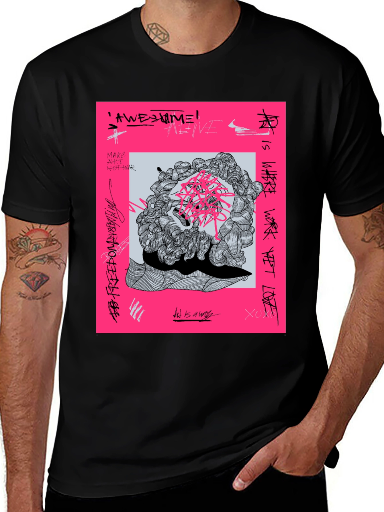 Variant 15 of Abstract Graphic Tee - Modern Artistic T-Shirt