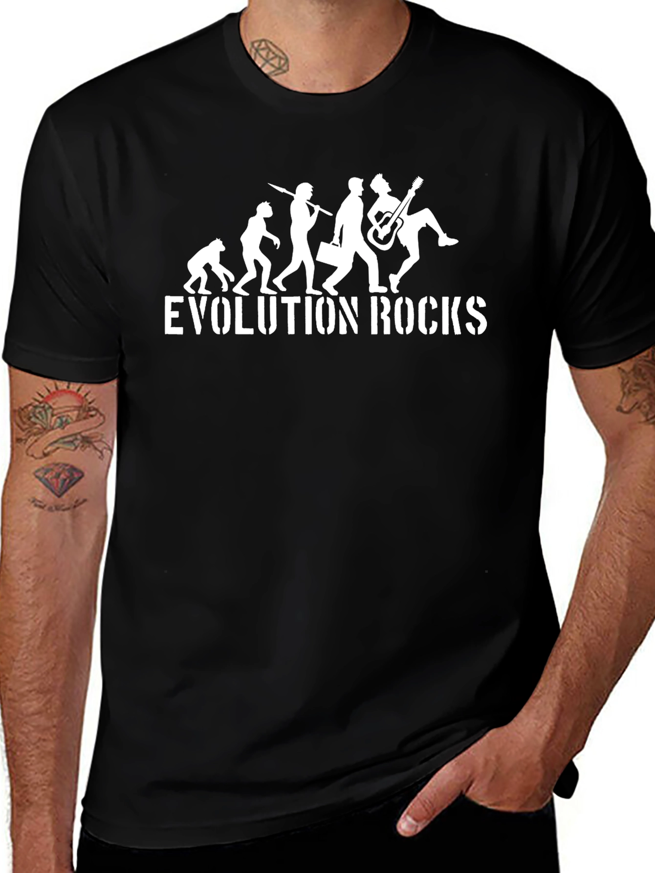 Variant 9 of Evolution Rocks Graphic T-Shirt