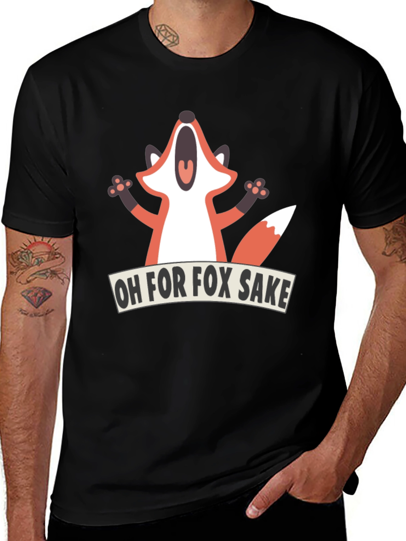Variant 11 of Funny Fox T-Shirt - Oh For Fox Sake Graphic Tee