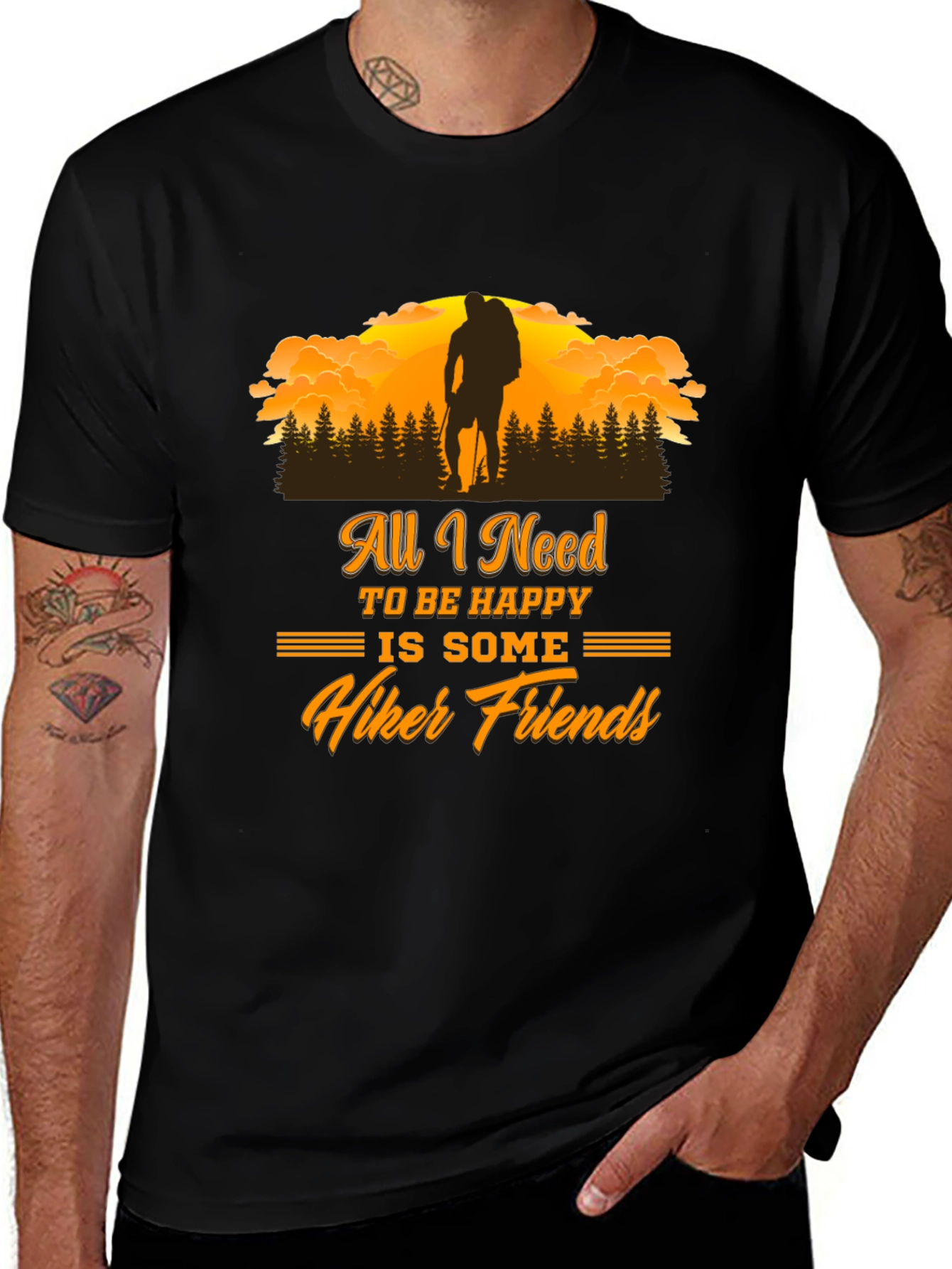 Variant 20 of Hiker Friends Graphic T-Shirt - Adventure Ready Tee