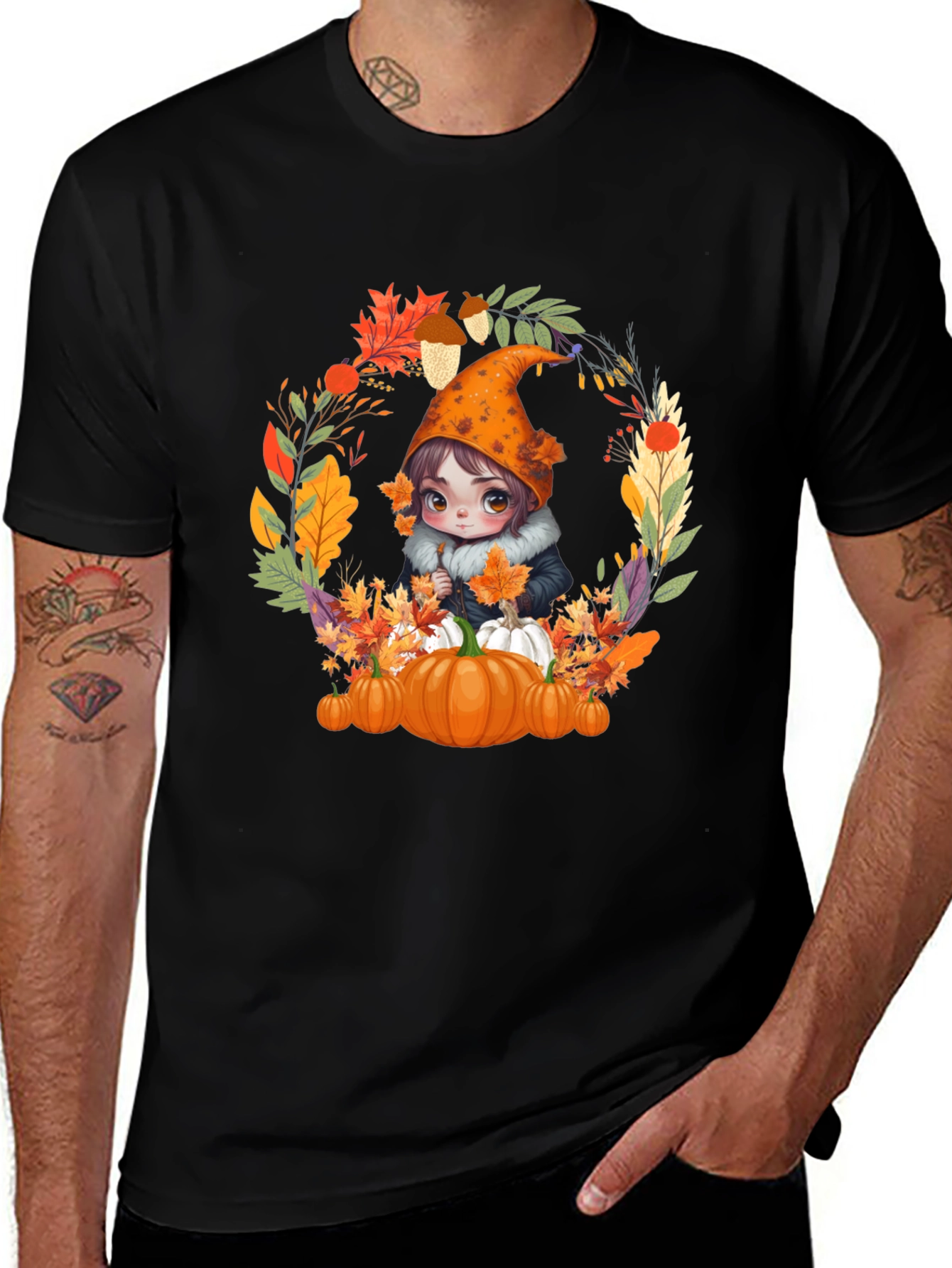 Variant 10 of Autumn Gnome T-Shirt: Pumpkin Patch Vibes