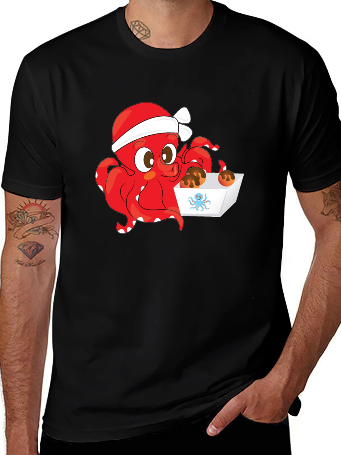 Variant 18 of Octopus Santa T-Shirt - Holiday Edition