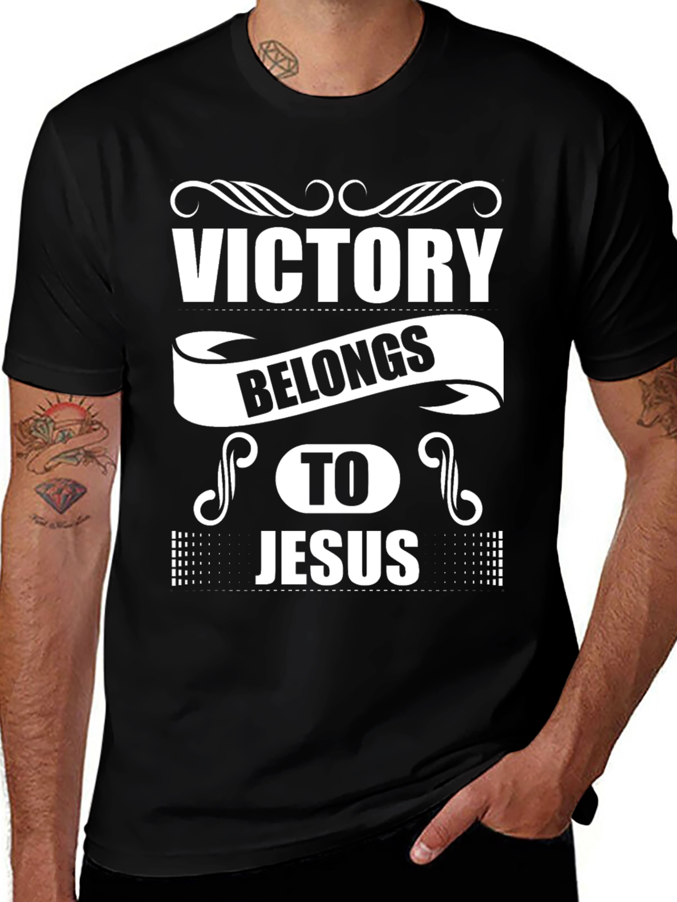 Variant 5 of Victory Belongs to Jesus T-Shirt