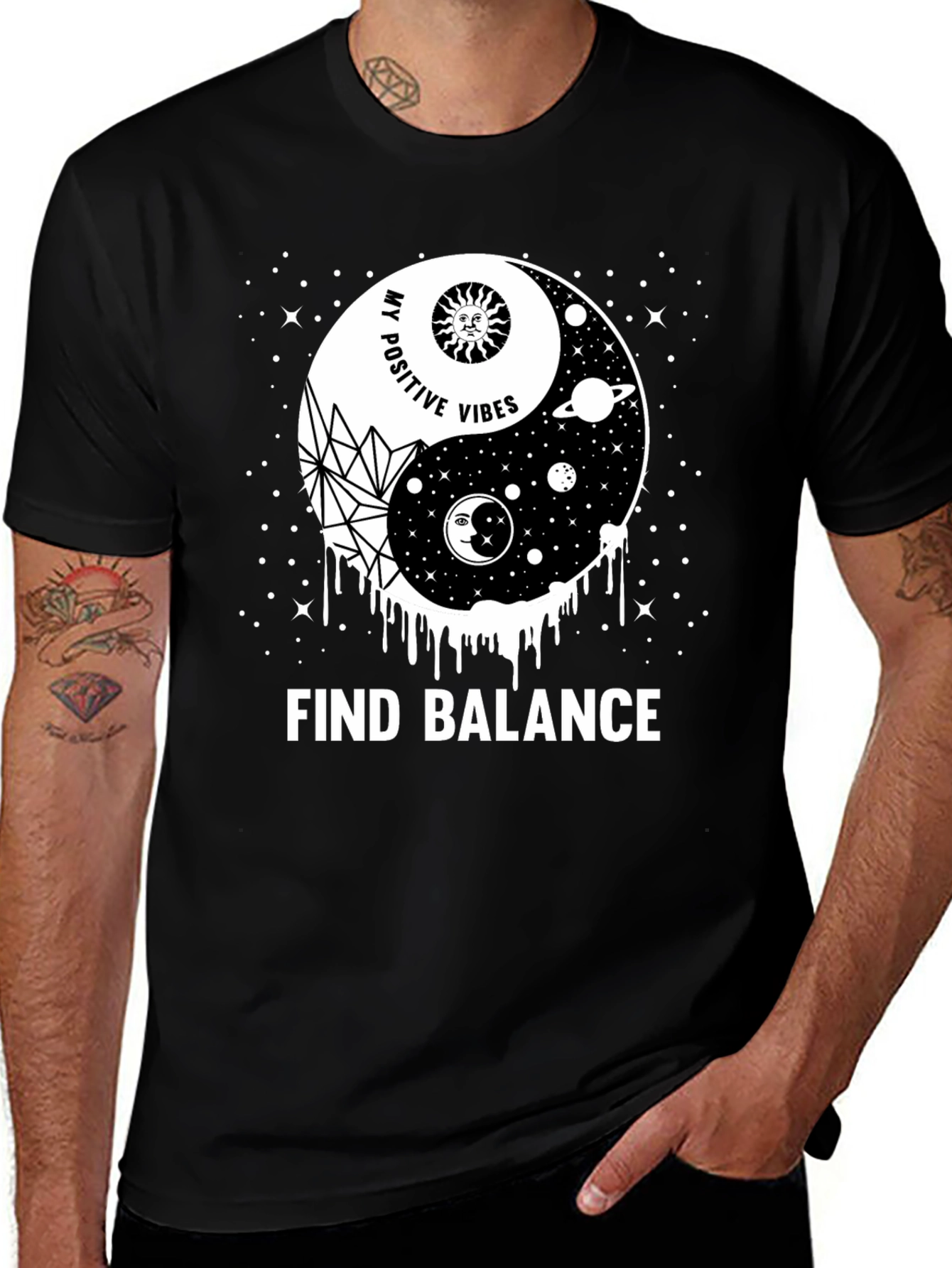 Variant 30 of Yin Yang Balance Graphic Tee