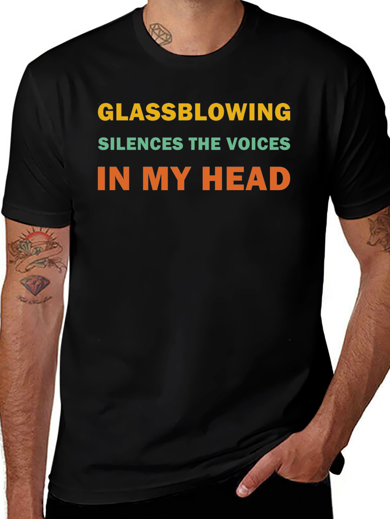 Variant 20 of Glassblowing Silences the Voices T-Shirt