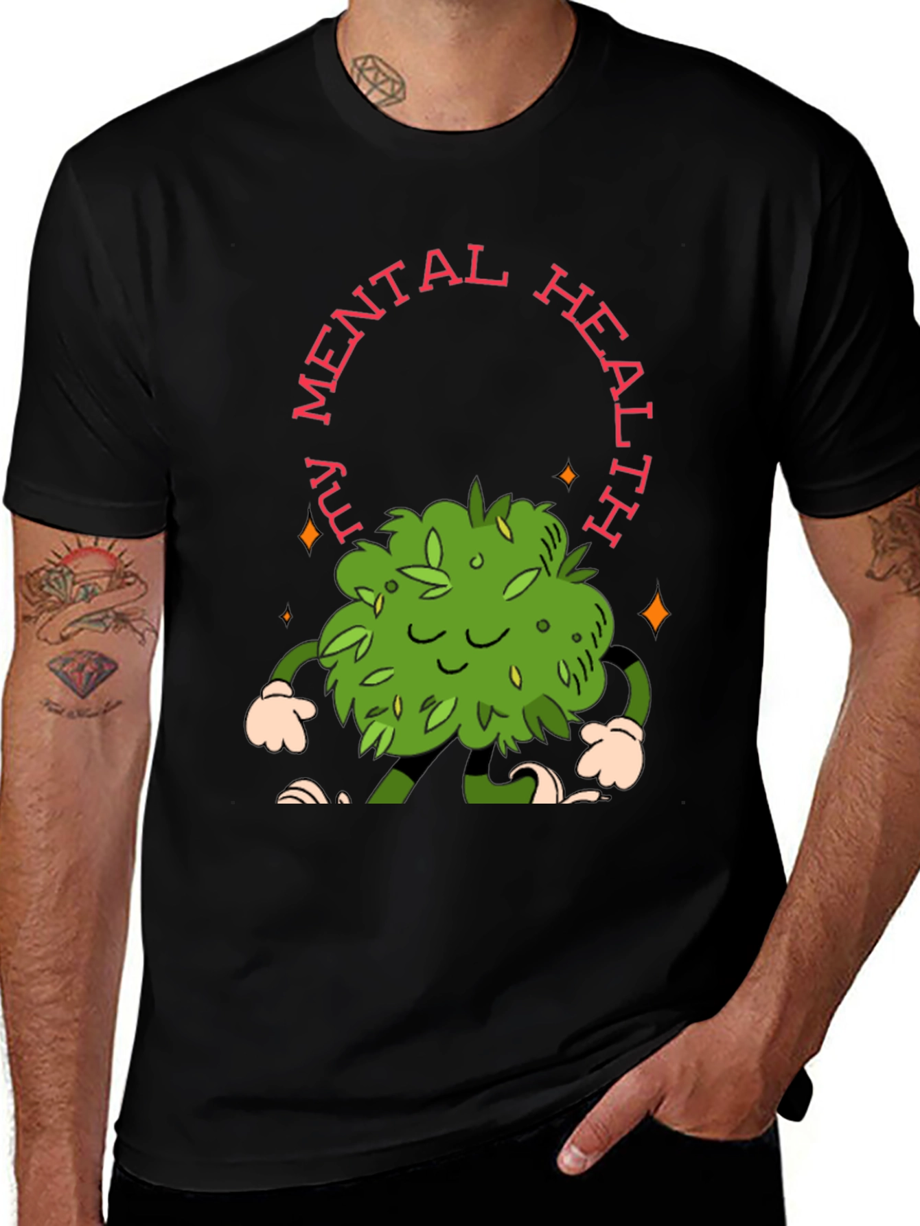 Variant 6 of Mental Health Marijuana T-Shirt