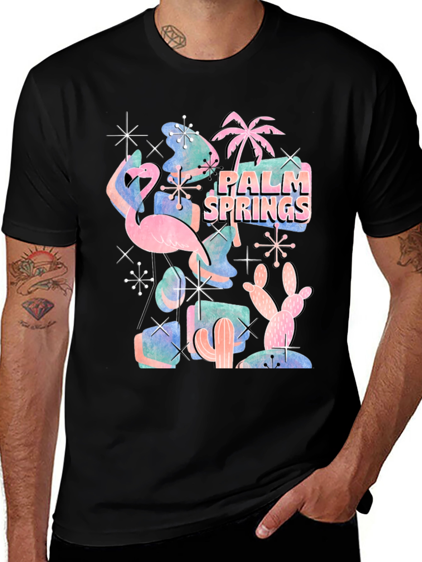Variant 28 of Retro Palm Springs Graphic Tee
