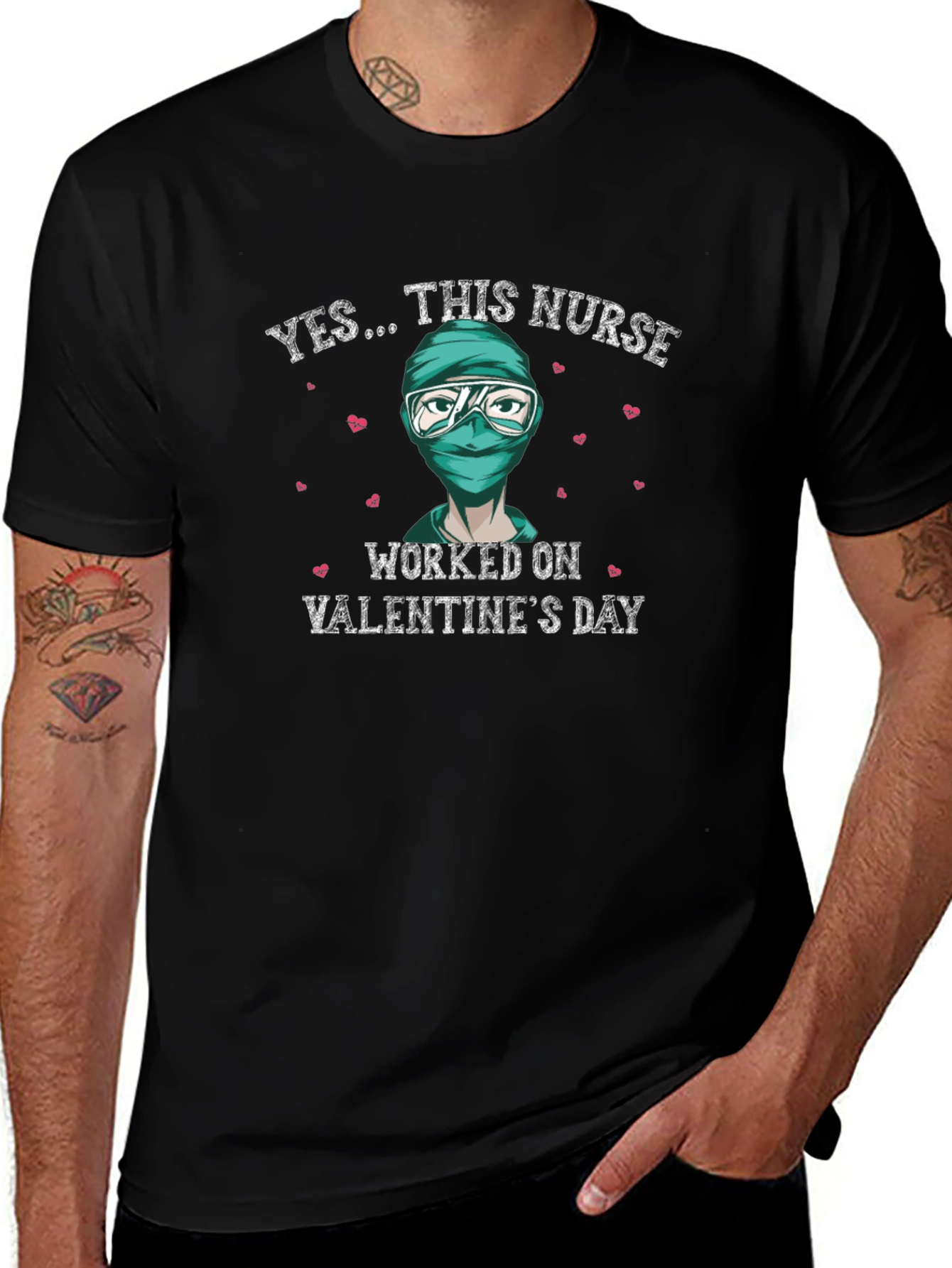 Variant 5 of Valentine's Day Nurse T-Shirt