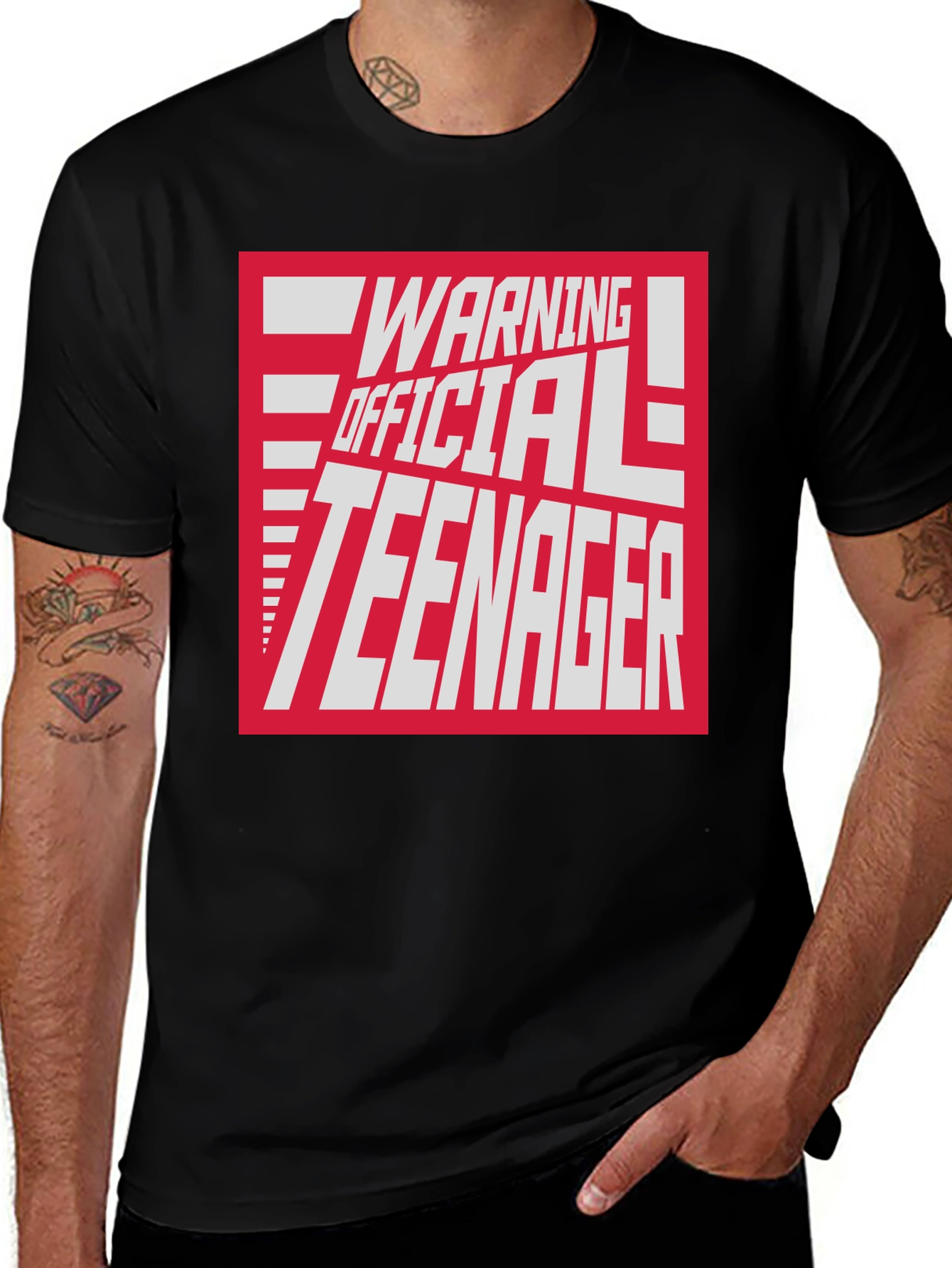 Warning Official Teenager Graphic T-Shirt