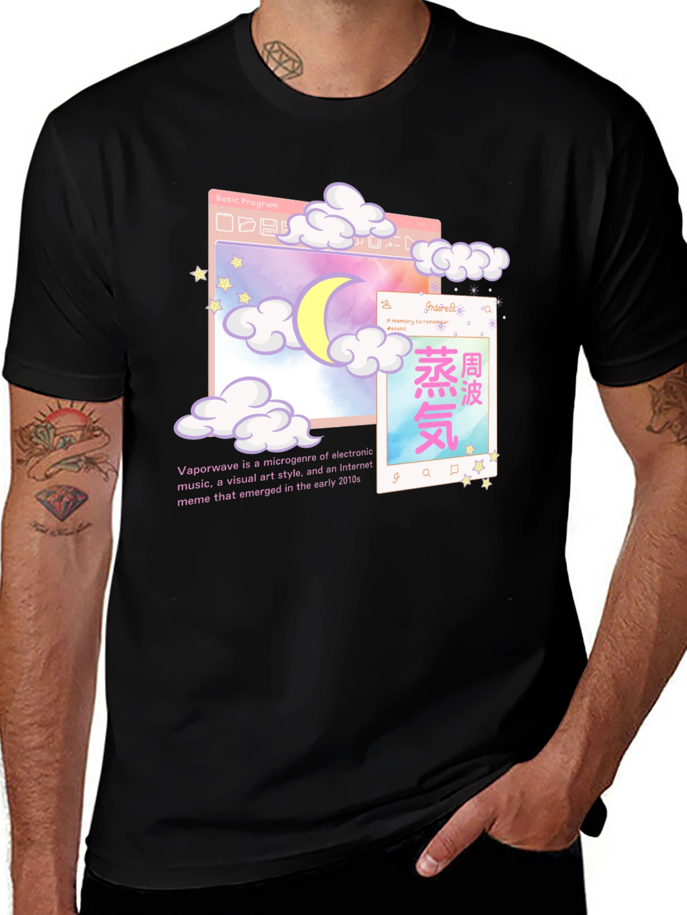 Variant 6 of Vaporwave Aesthetic Graphic T-Shirt