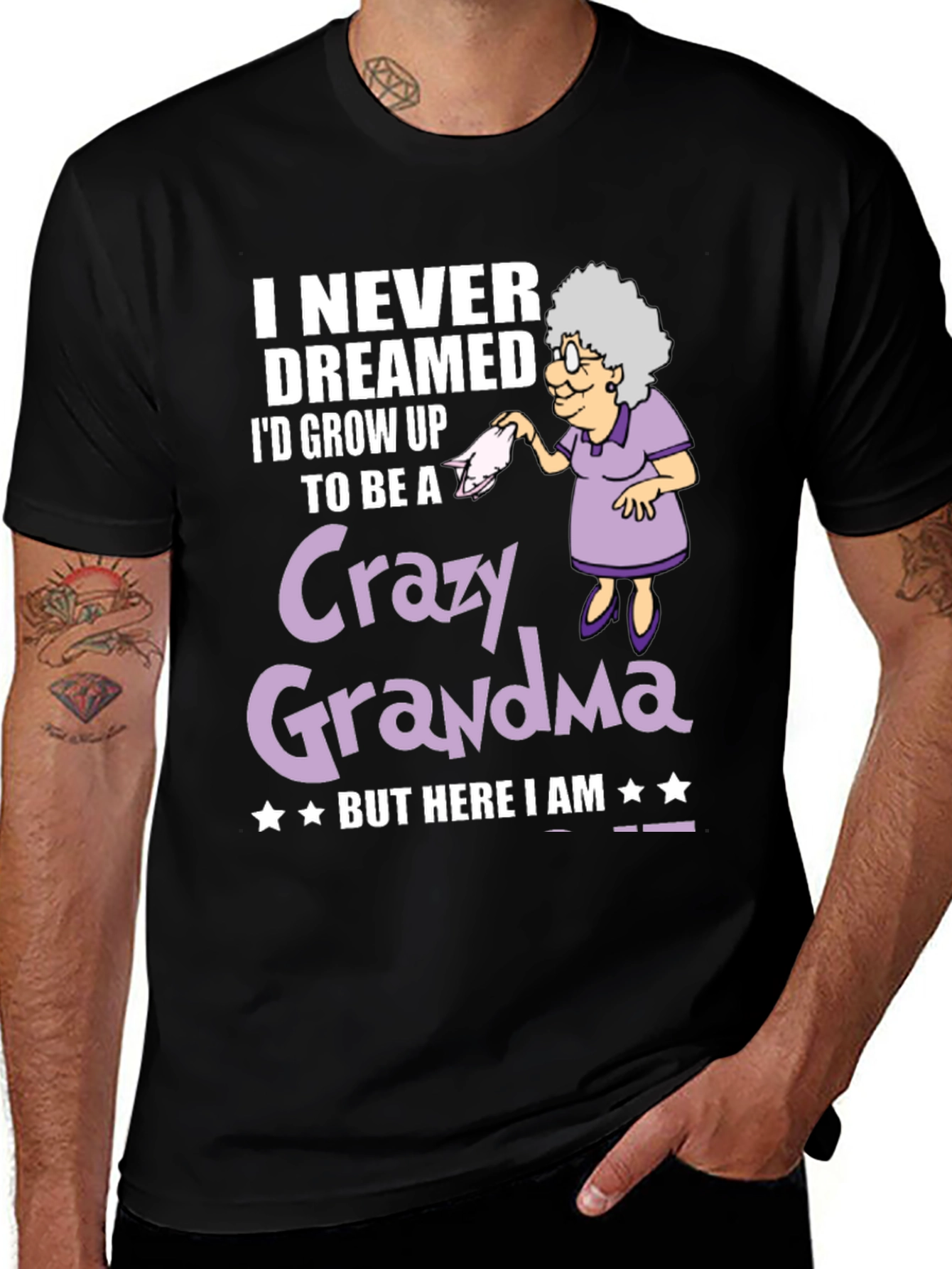 Variant 16 of Crazy Grandma Graphic Tee