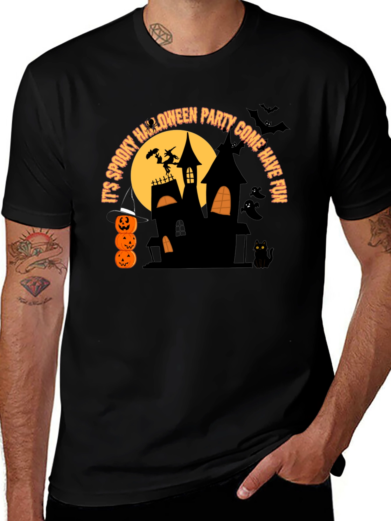 Spooky Halloween Party Graphic Tee