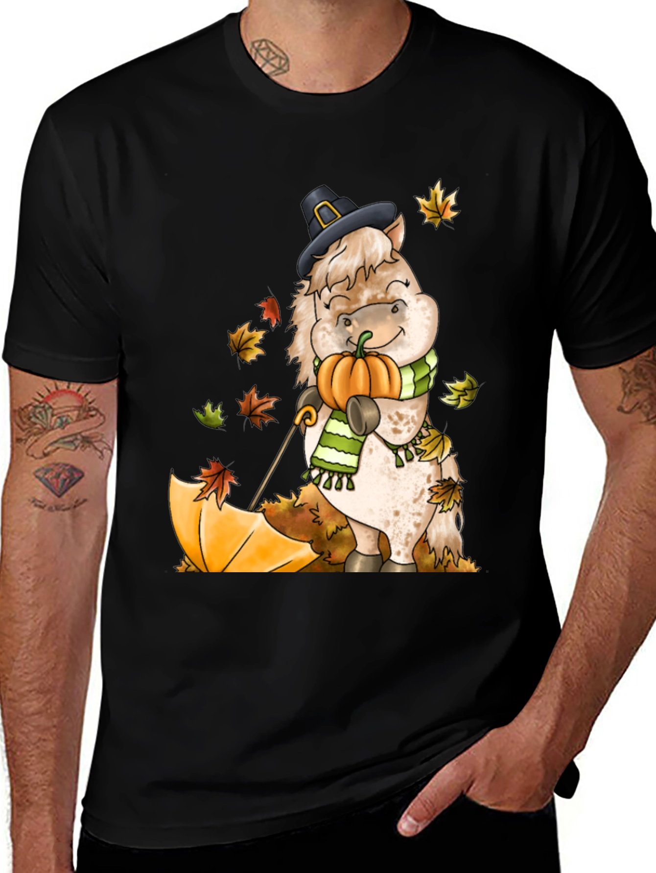 Variant 22 of Festive Fall Horse T-Shirt
