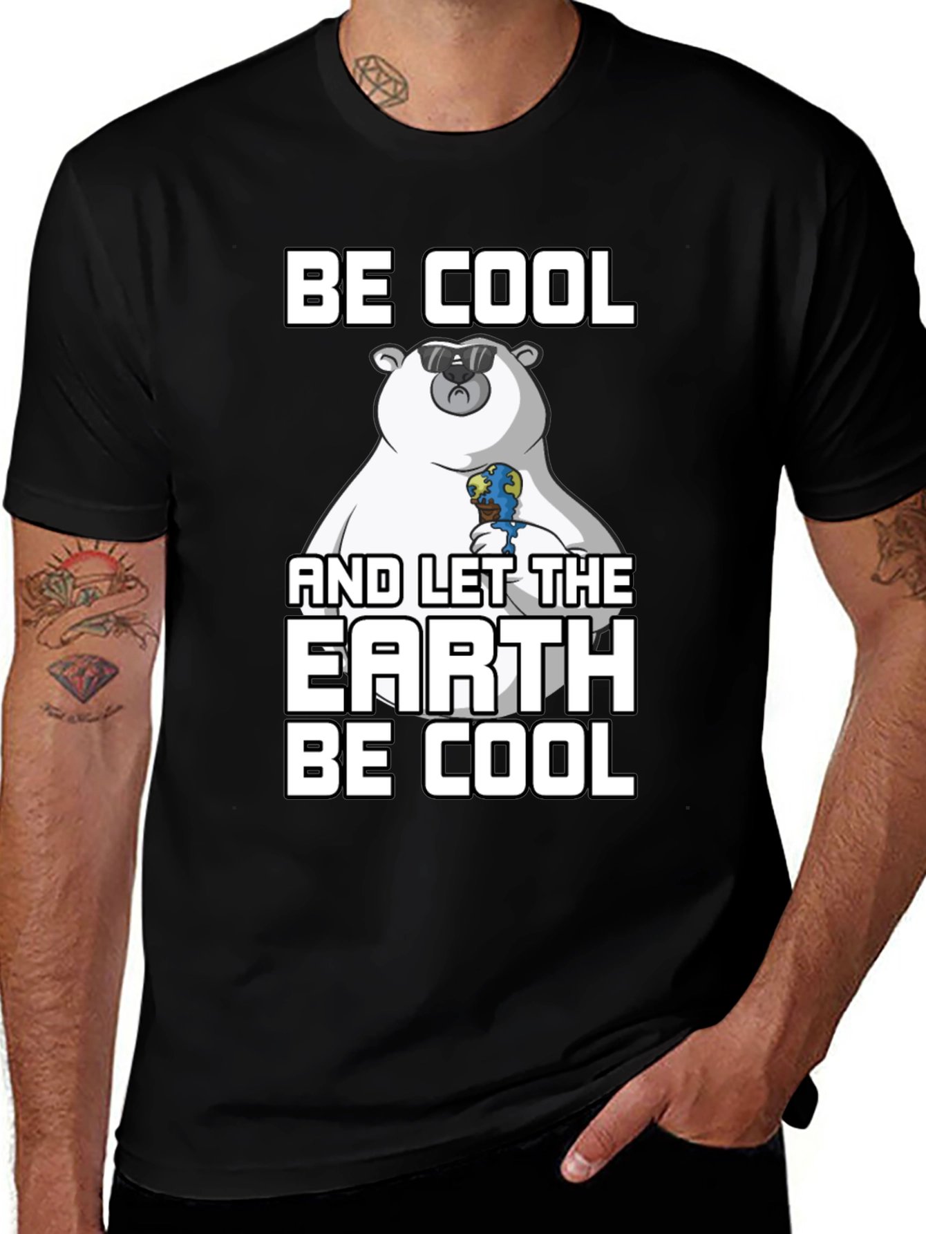 Variant 7 of Be Cool Earth T-Shirt: Climate Awareness