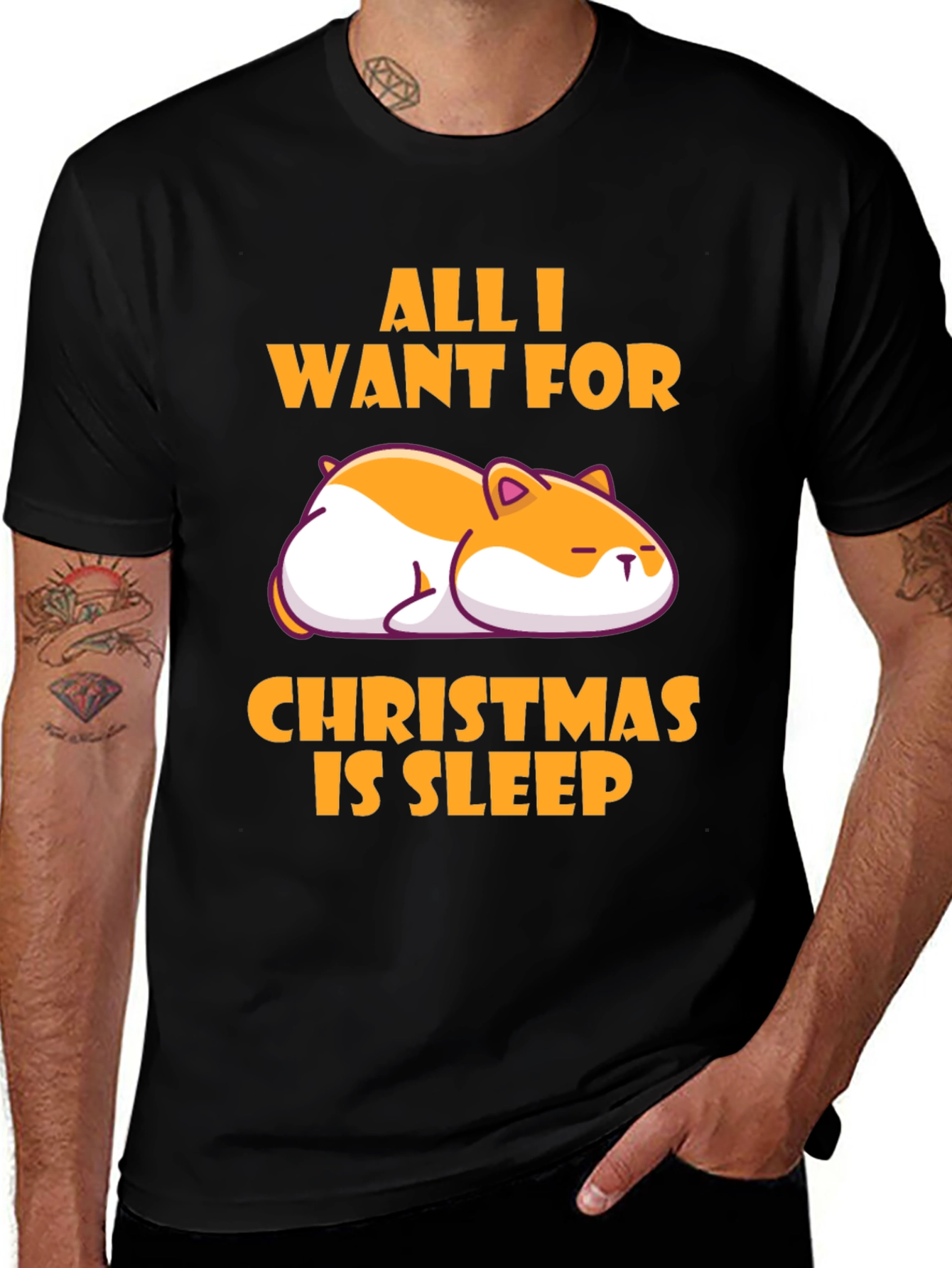 Variant 10 of All I Want for Christmas is Sleep T-Shirt