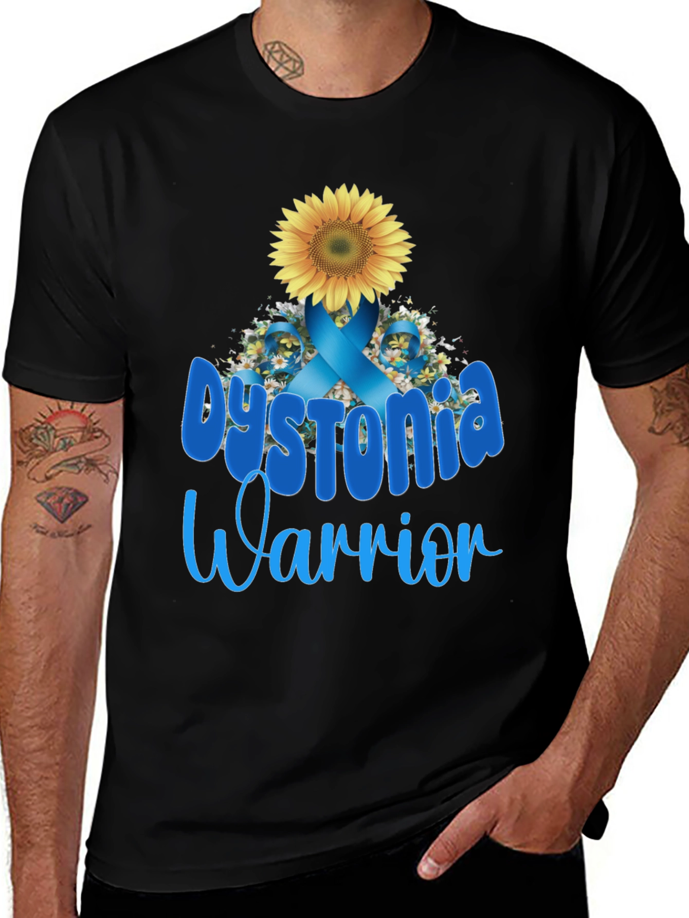 Variant 14 of Dystonia Warrior Awareness T-Shirt