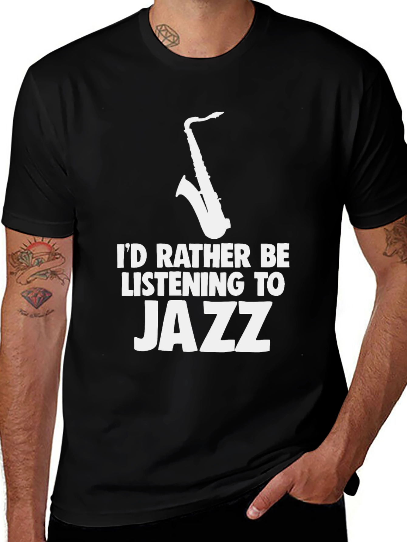 Variant 20 of Jazz Music Lover T-Shirt - Saxophone Tee