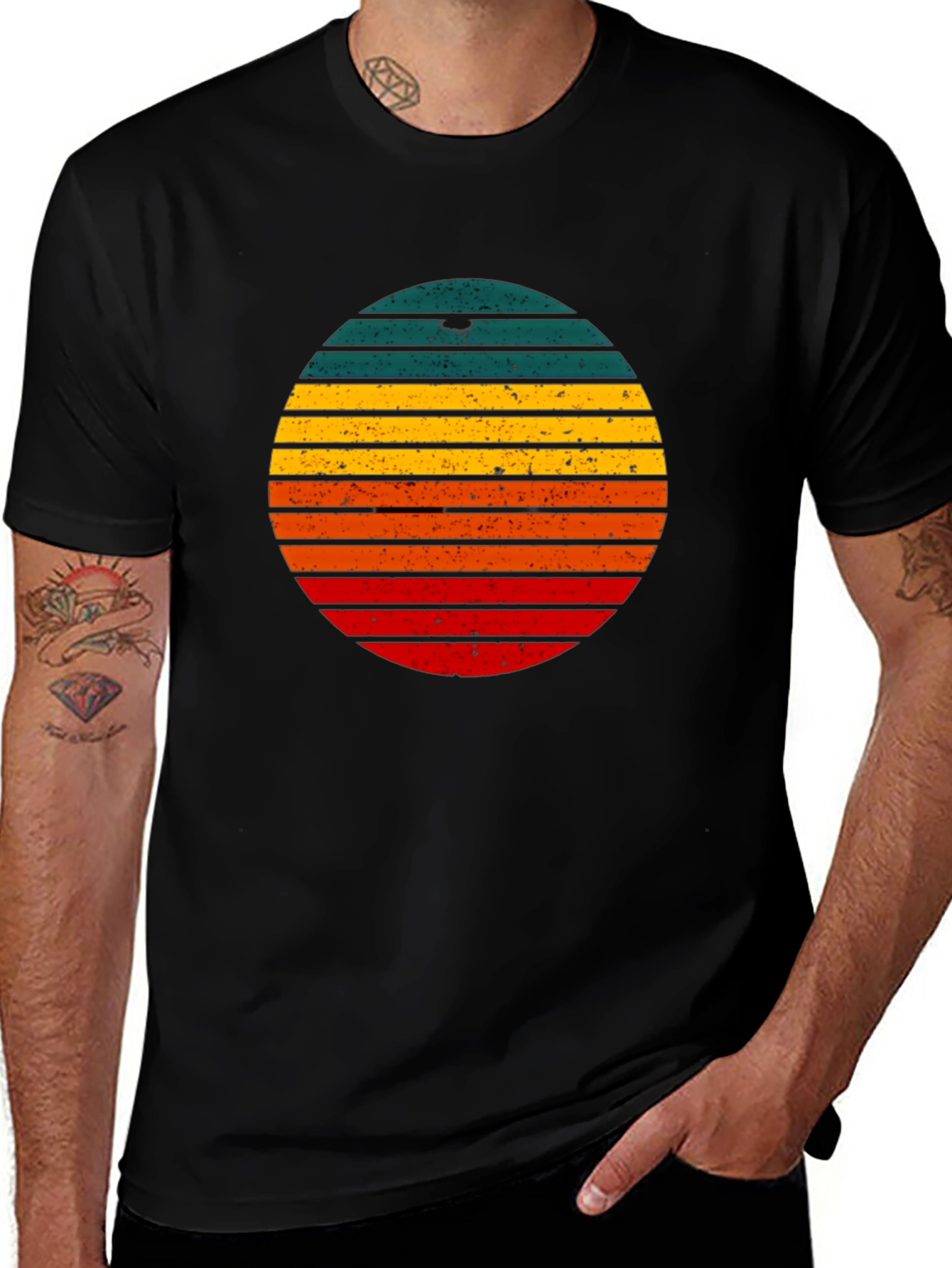 Variant 27 of Retro Sunset T-Shirt - Vintage Style Graphic Tee