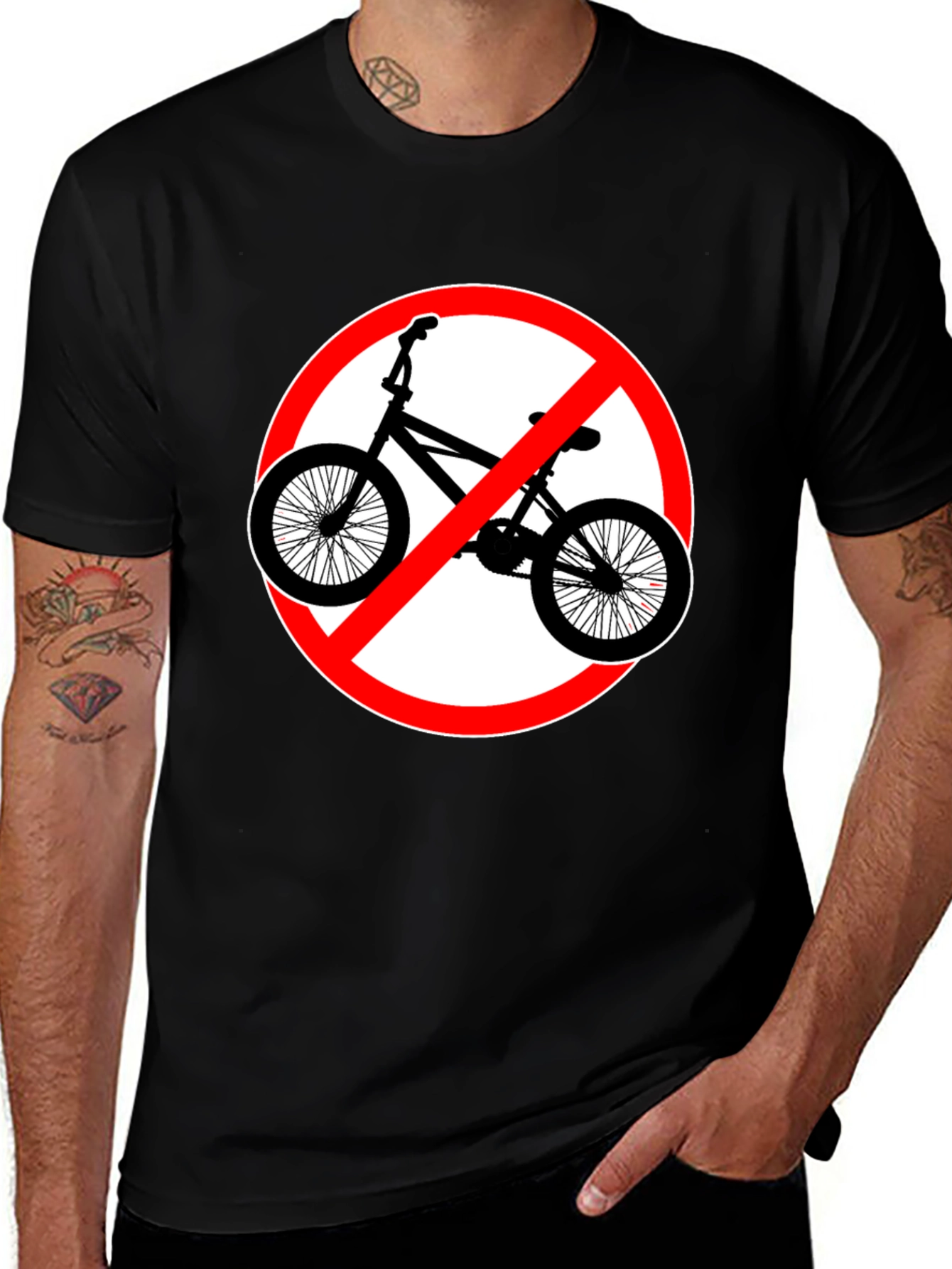 Variant 23 of No Bikes Allowed Graphic Tee